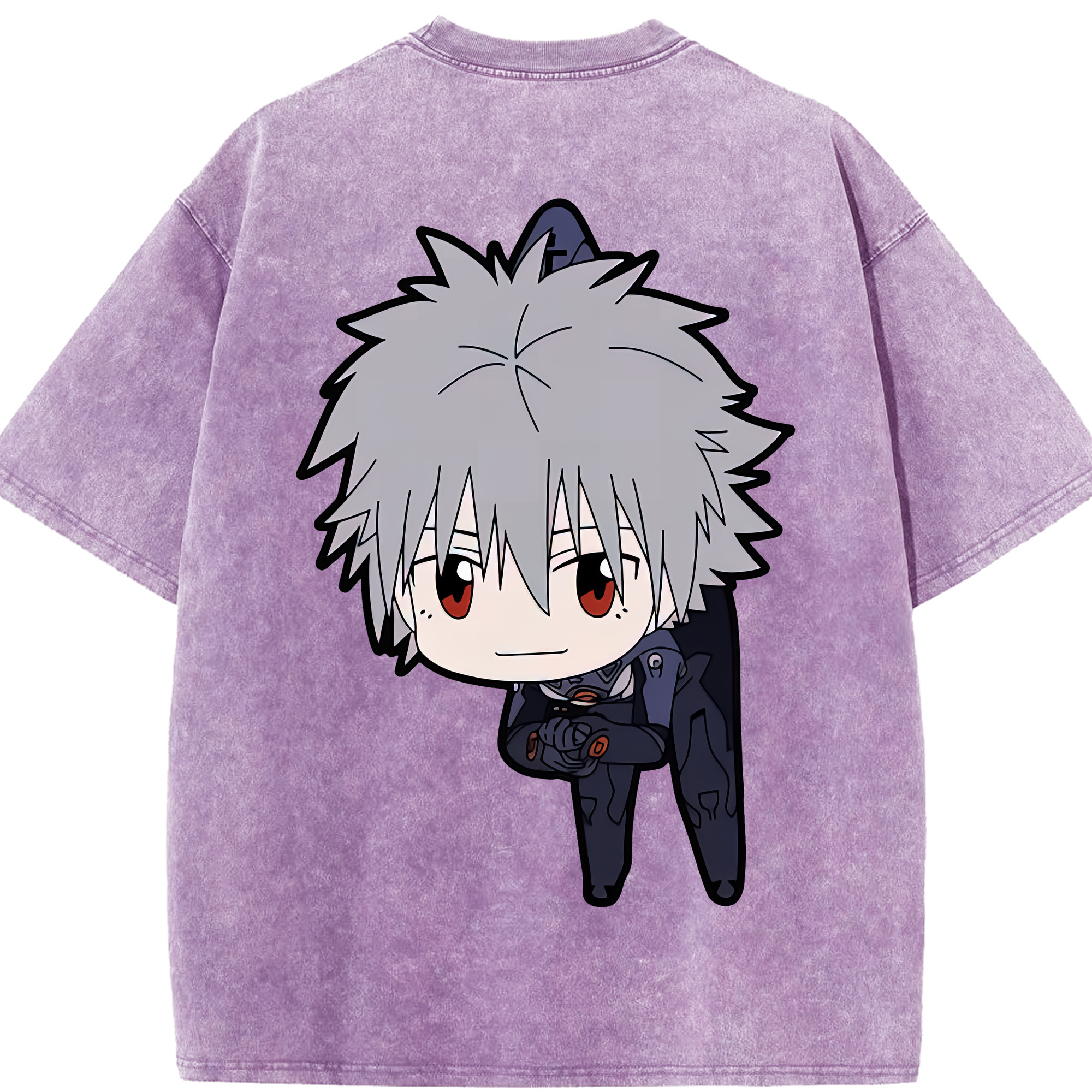 （画像用） EVA 新世紀エヴァンゲリオン 綿100% ヴィンテージ風 半袖Tシャツ（背面プリント）