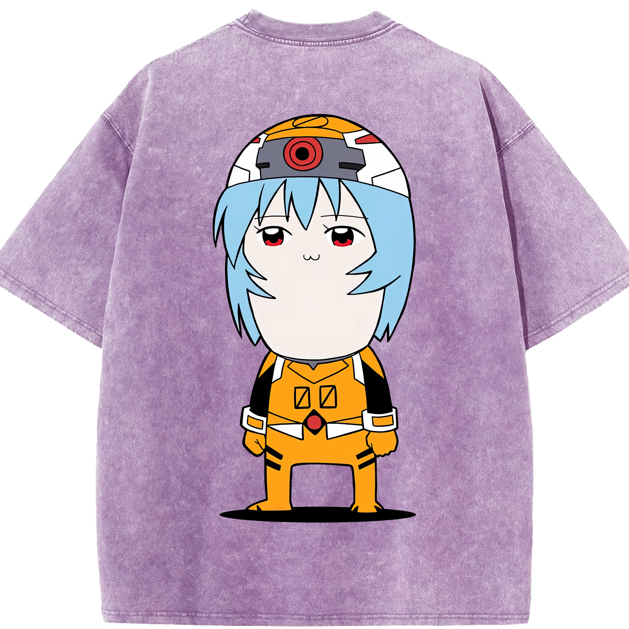 （画像用） EVA 新世紀エヴァンゲリオン 綿100% ヴィンテージ風 半袖Tシャツ（背面プリント）