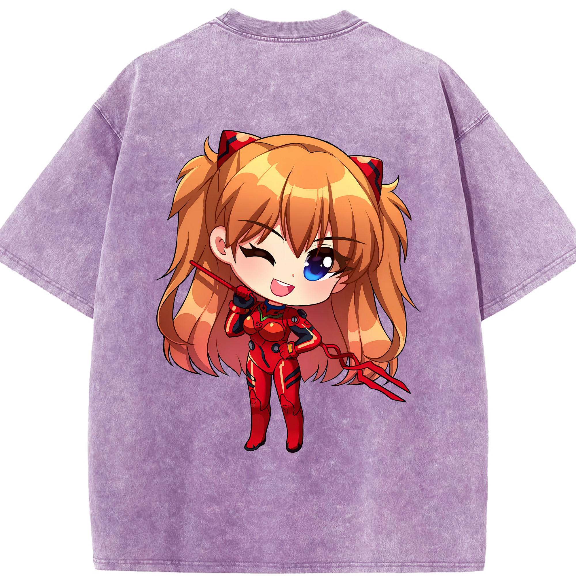 （画像用） EVA 新世紀エヴァンゲリオン 綿100% ヴィンテージ風 半袖Tシャツ（背面プリント）