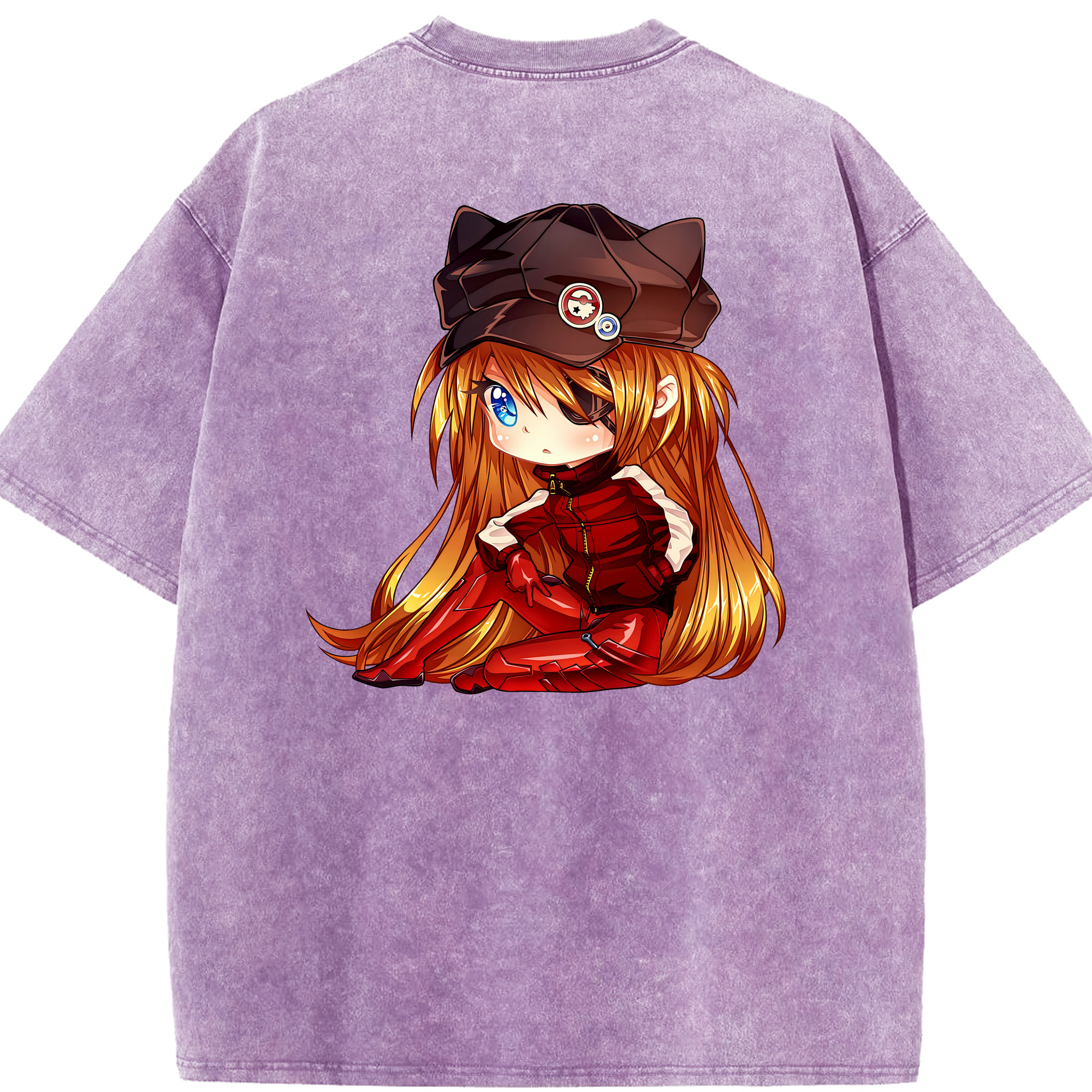 （画像用） EVA 新世紀エヴァンゲリオン 綿100% ヴィンテージ風 半袖Tシャツ（背面プリント）