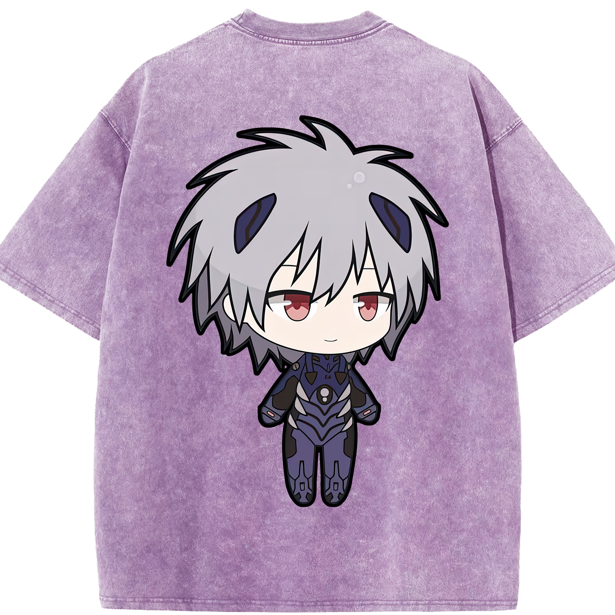 （画像用） EVA 新世紀エヴァンゲリオン 綿100% ヴィンテージ風 半袖Tシャツ（背面プリント）