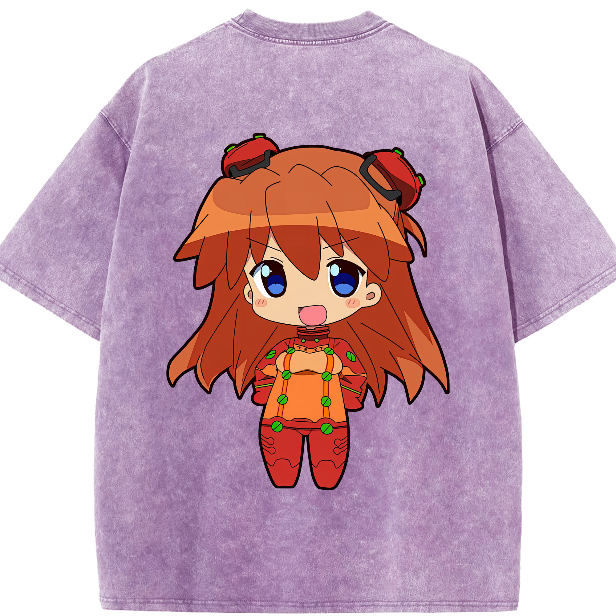 （画像用） EVA 新世紀エヴァンゲリオン 綿100% ヴィンテージ風 半袖Tシャツ（背面プリント）