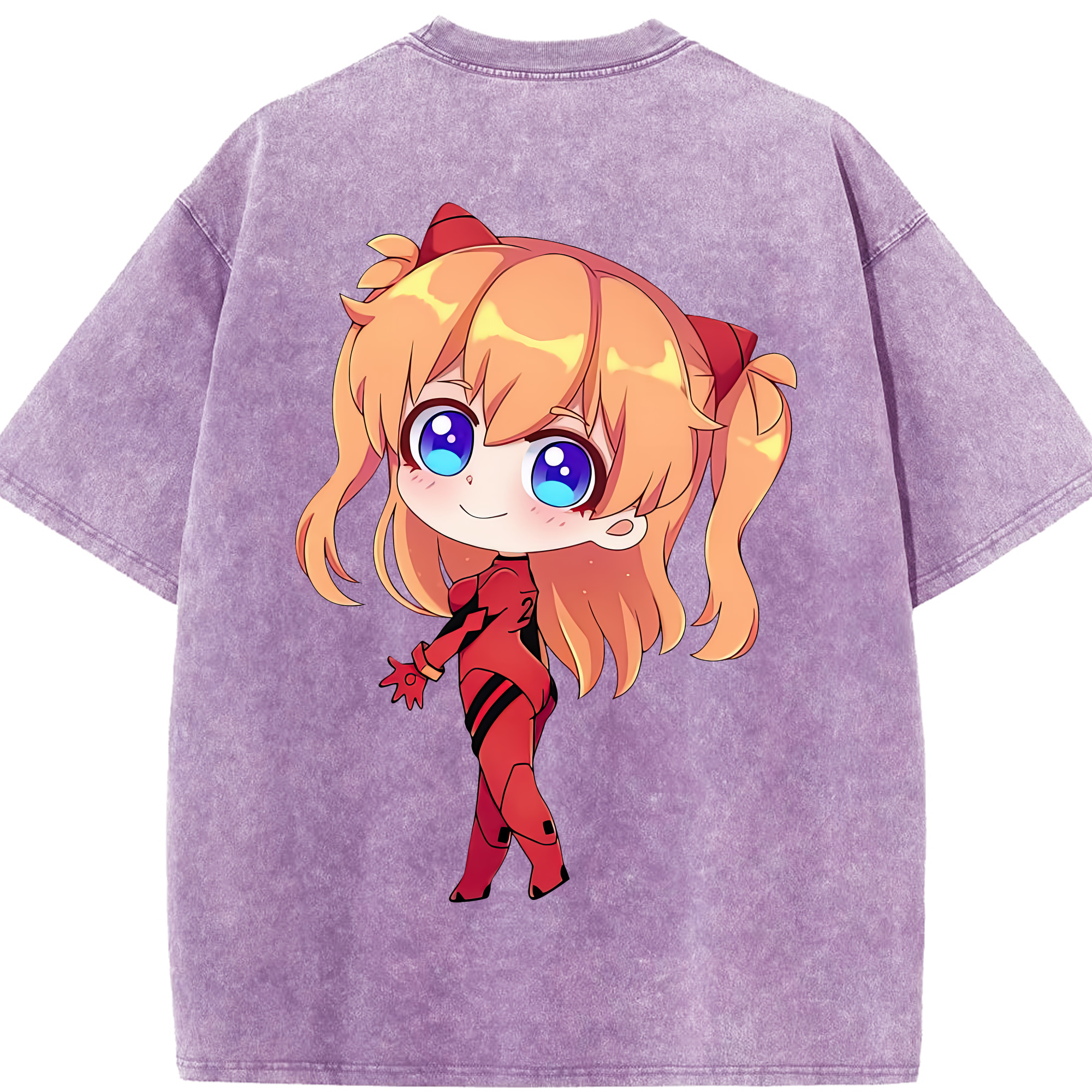 （画像用） EVA 新世紀エヴァンゲリオン 綿100% ヴィンテージ風 半袖Tシャツ（背面プリント）