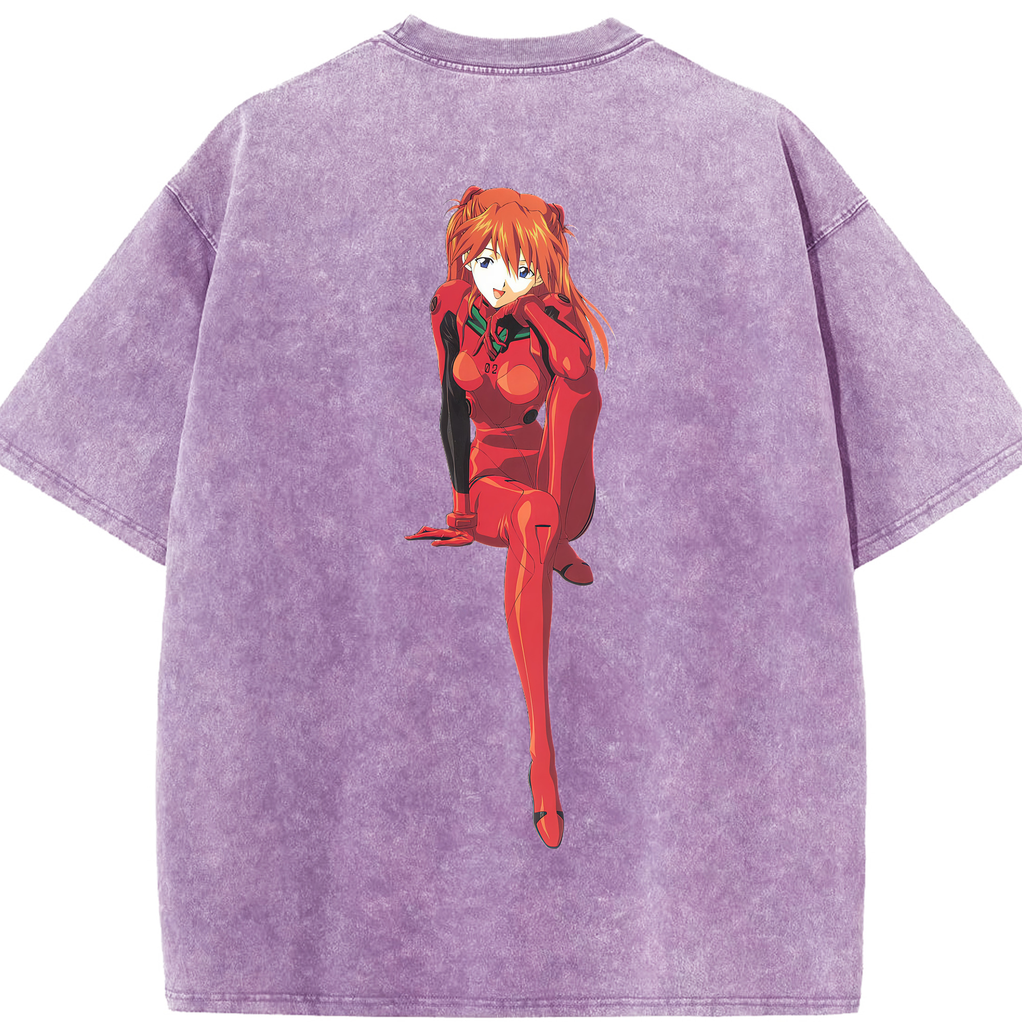 （画像用） EVA 新世紀エヴァンゲリオン 綿100% ヴィンテージ風 半袖Tシャツ（背面プリント）