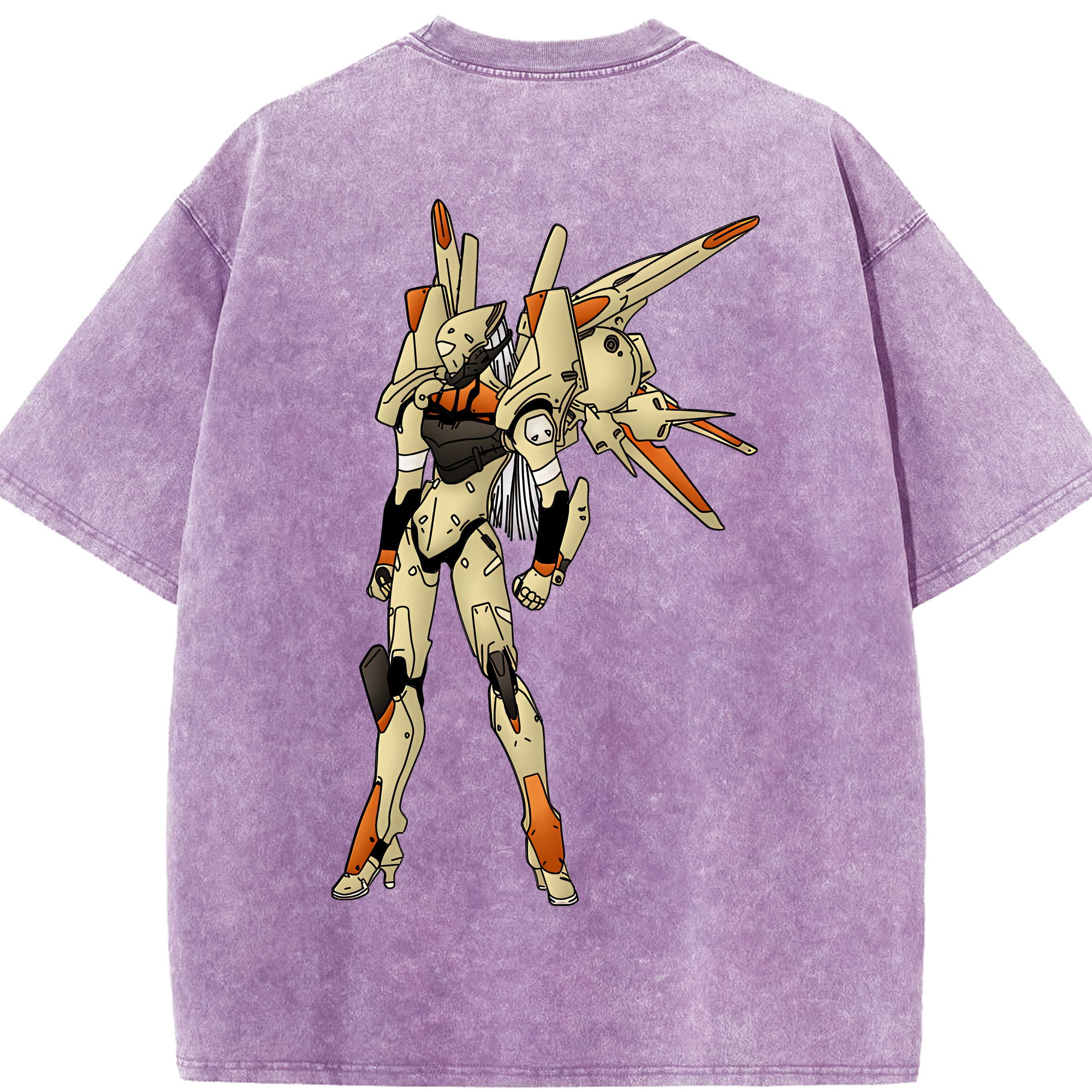 （画像用） EVA 新世紀エヴァンゲリオン 綿100% ヴィンテージ風 半袖Tシャツ（背面プリント）