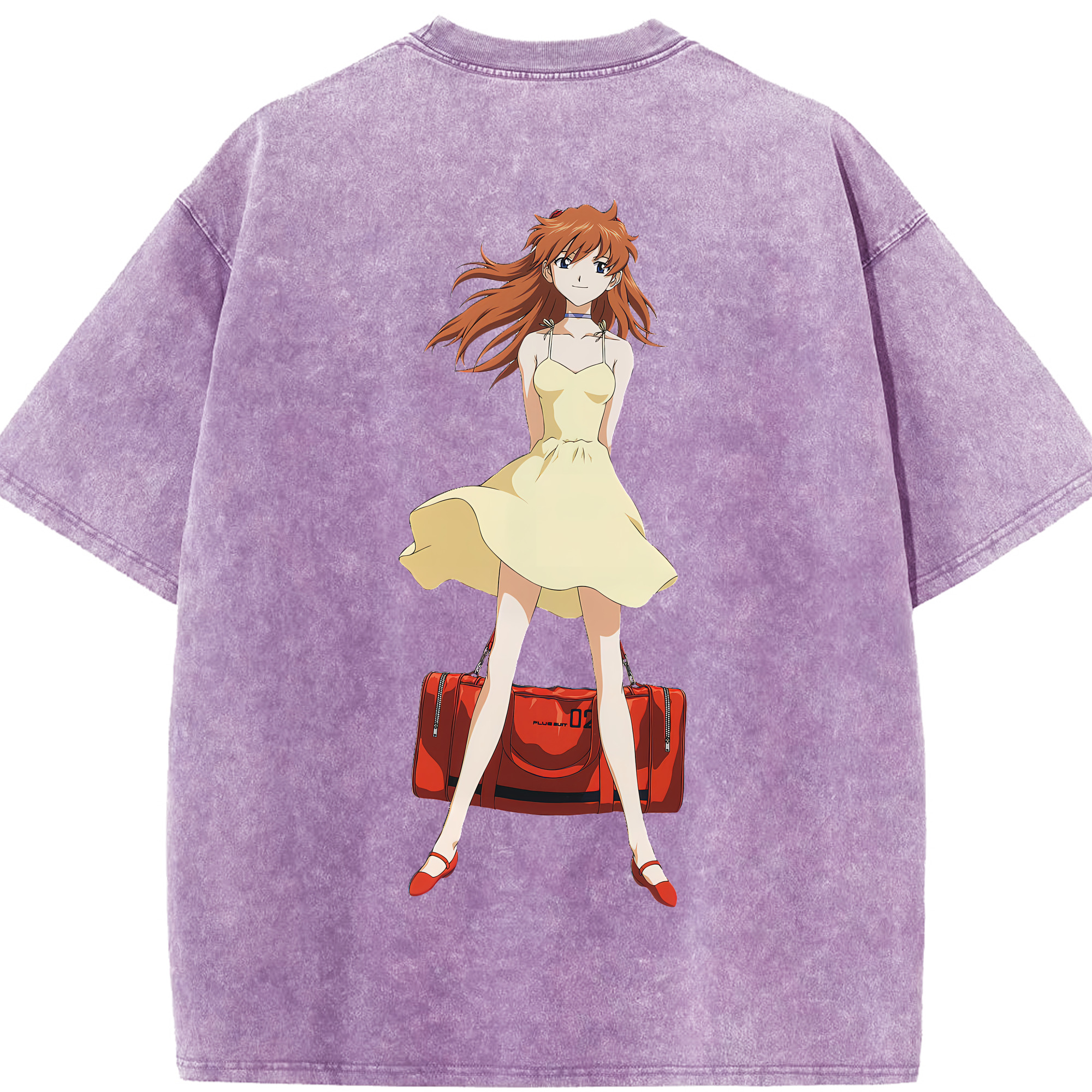 （画像用） EVA 新世紀エヴァンゲリオン 綿100% ヴィンテージ風 半袖Tシャツ（背面プリント）