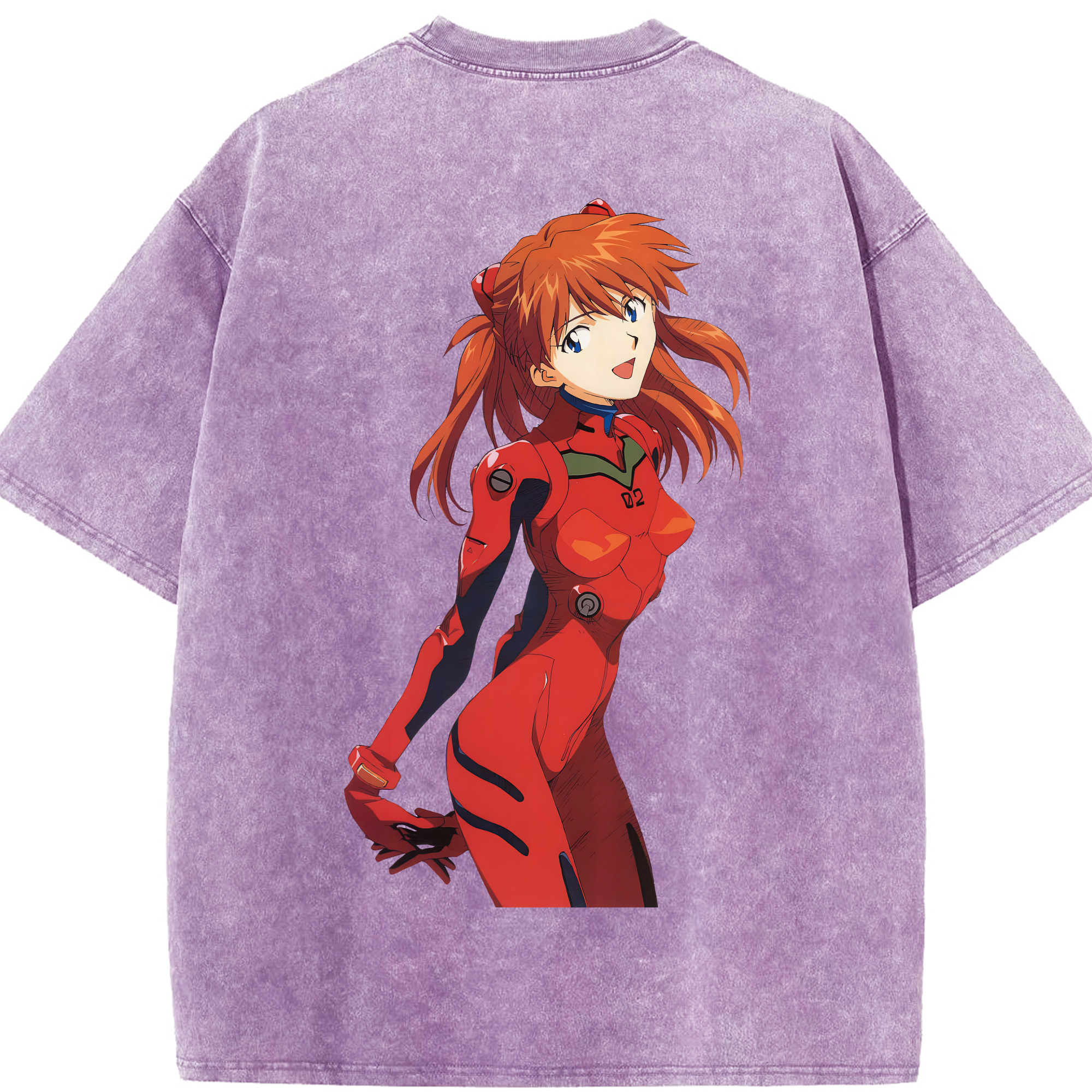 （画像用） EVA 新世紀エヴァンゲリオン 綿100% ヴィンテージ風 半袖Tシャツ（背面プリント）