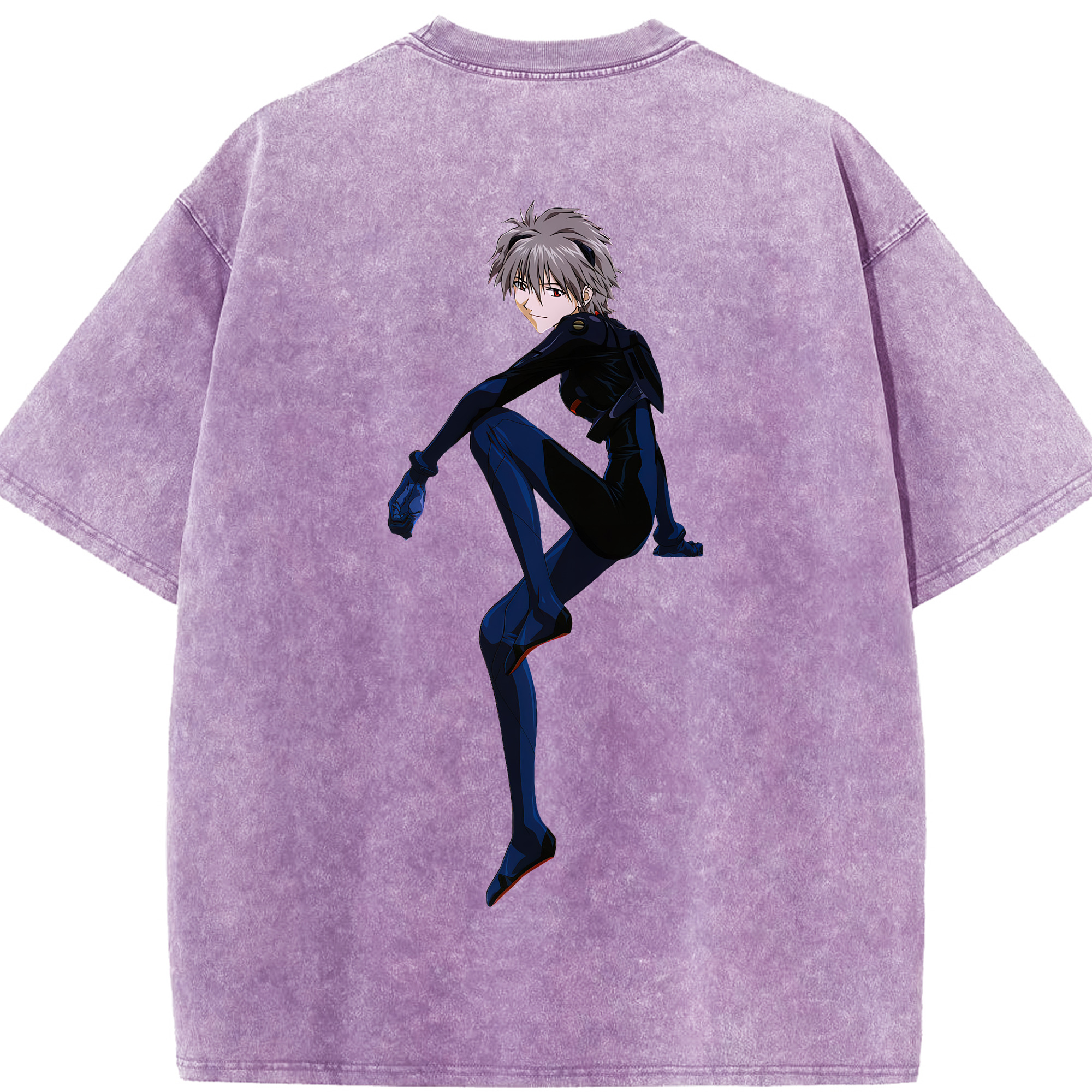 （画像用） EVA 新世紀エヴァンゲリオン 綿100% ヴィンテージ風 半袖Tシャツ（背面プリント）