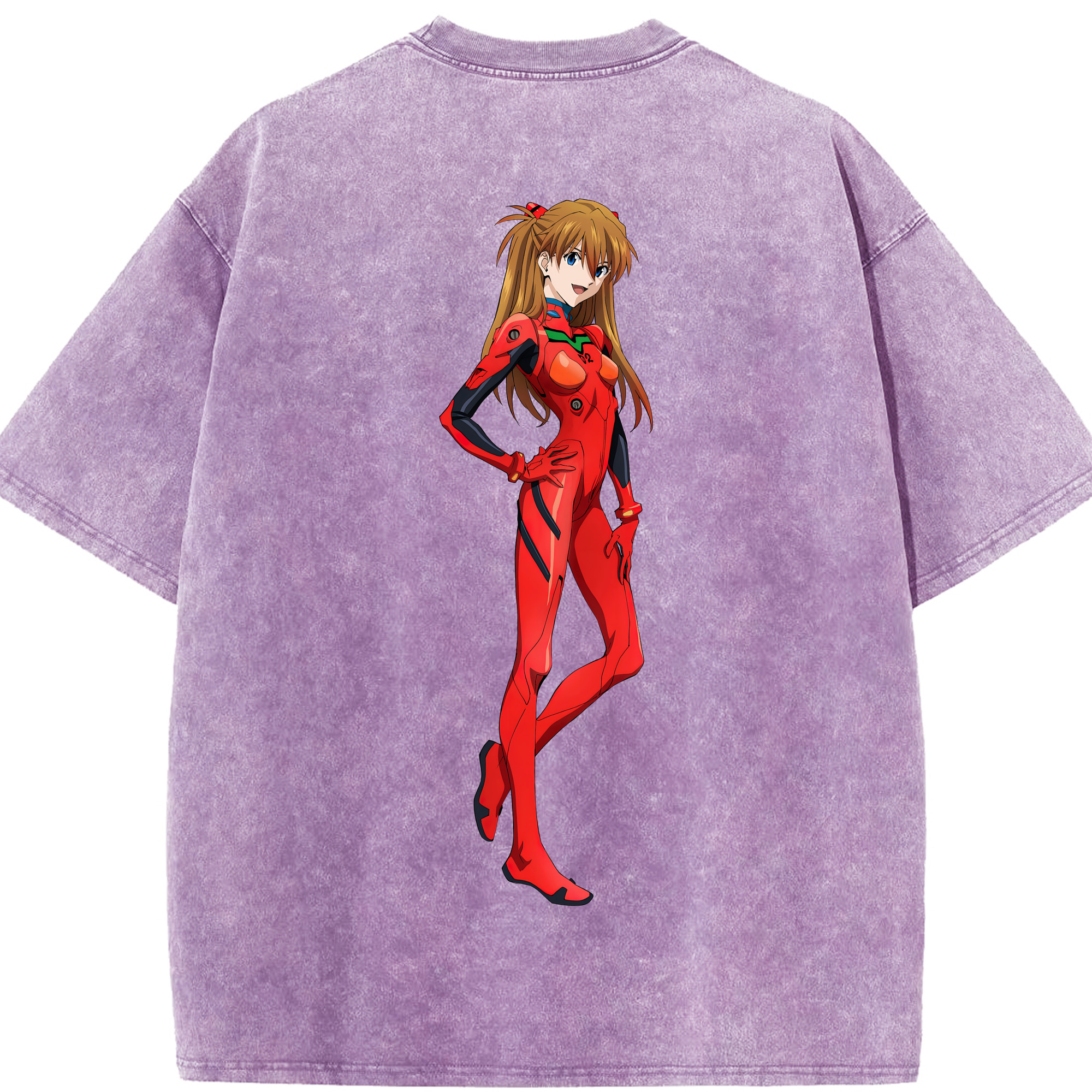 （画像用） EVA 新世紀エヴァンゲリオン 綿100% ヴィンテージ風 半袖Tシャツ（背面プリント）