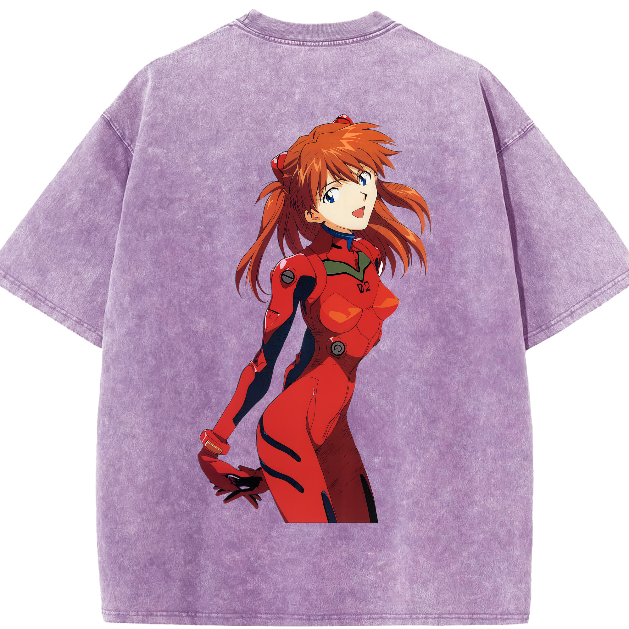 （画像用） EVA 新世紀エヴァンゲリオン 綿100% ヴィンテージ風 半袖Tシャツ（背面プリント）