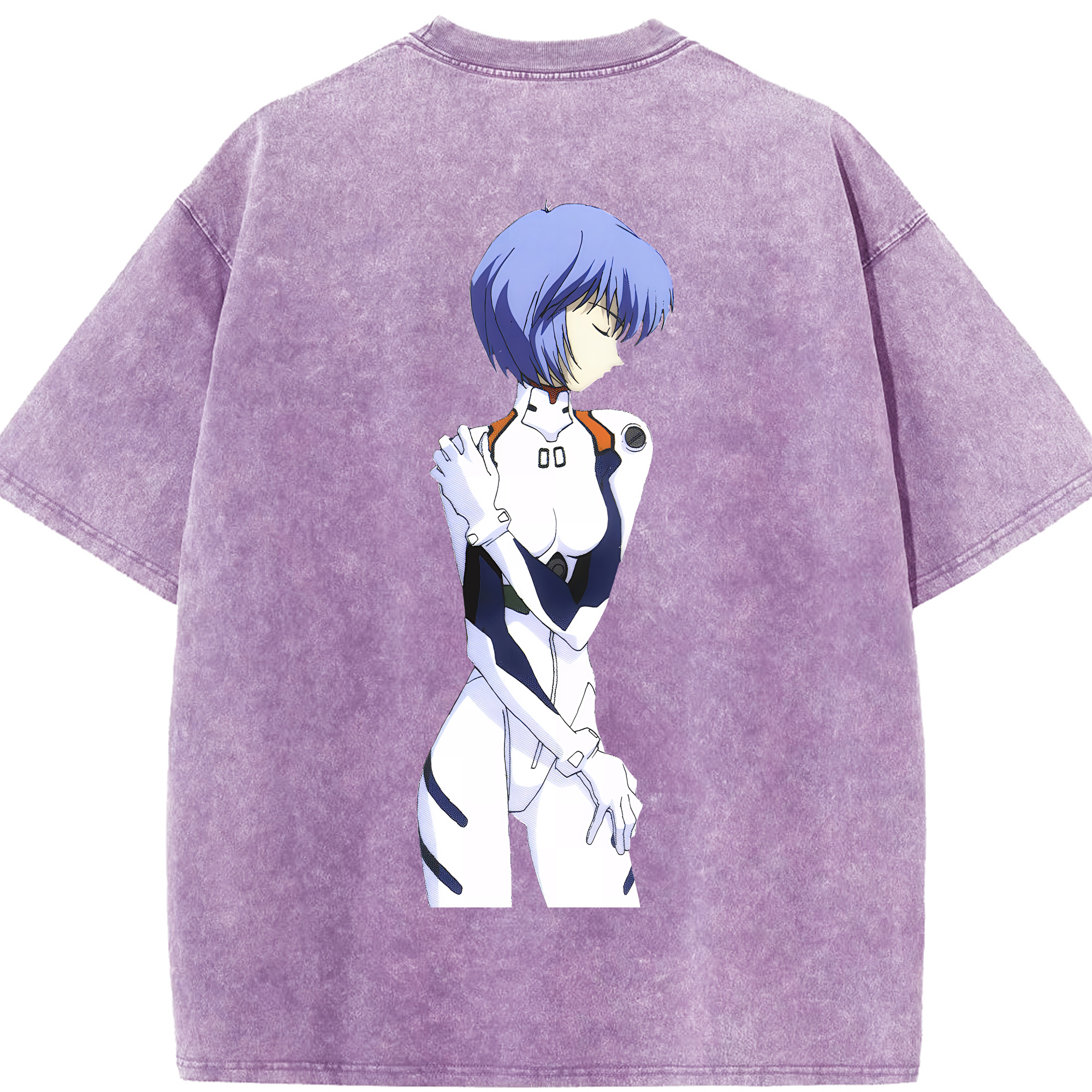 （画像用） EVA 新世紀エヴァンゲリオン 綿100% ヴィンテージ風 半袖Tシャツ（背面プリント）