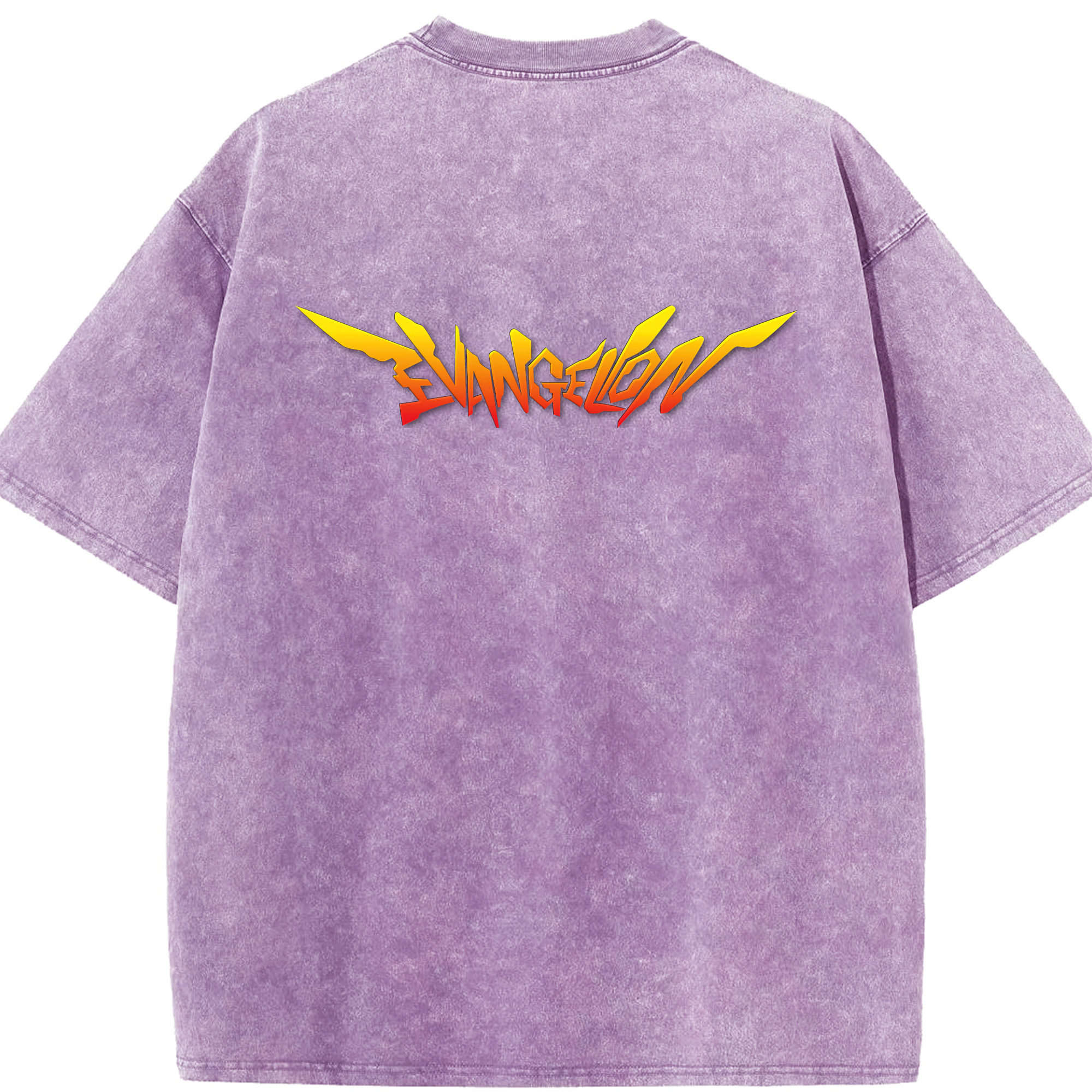 （画像用） EVA 新世紀エヴァンゲリオン 綿100% ヴィンテージ風 半袖Tシャツ（背面プリント）