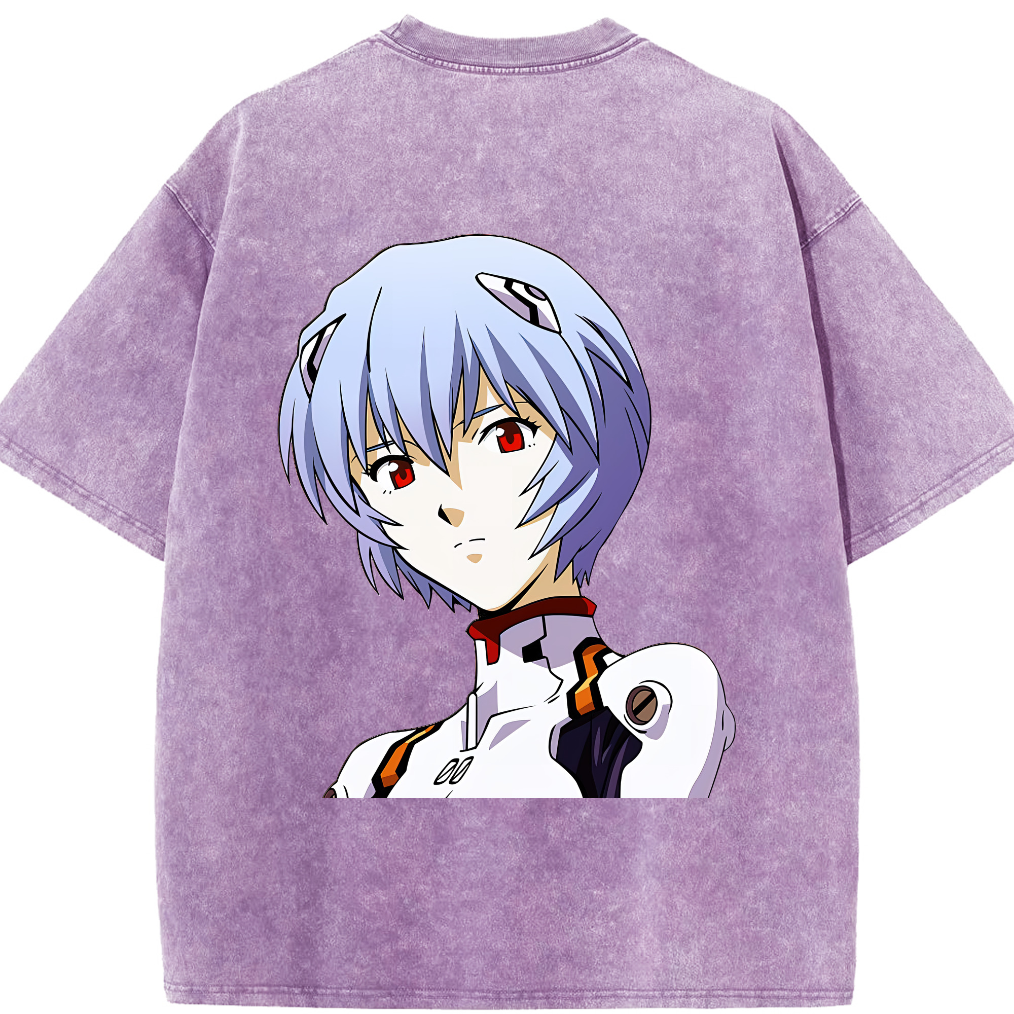 （画像用） EVA 新世紀エヴァンゲリオン 綿100% ヴィンテージ風 半袖Tシャツ（背面プリント）