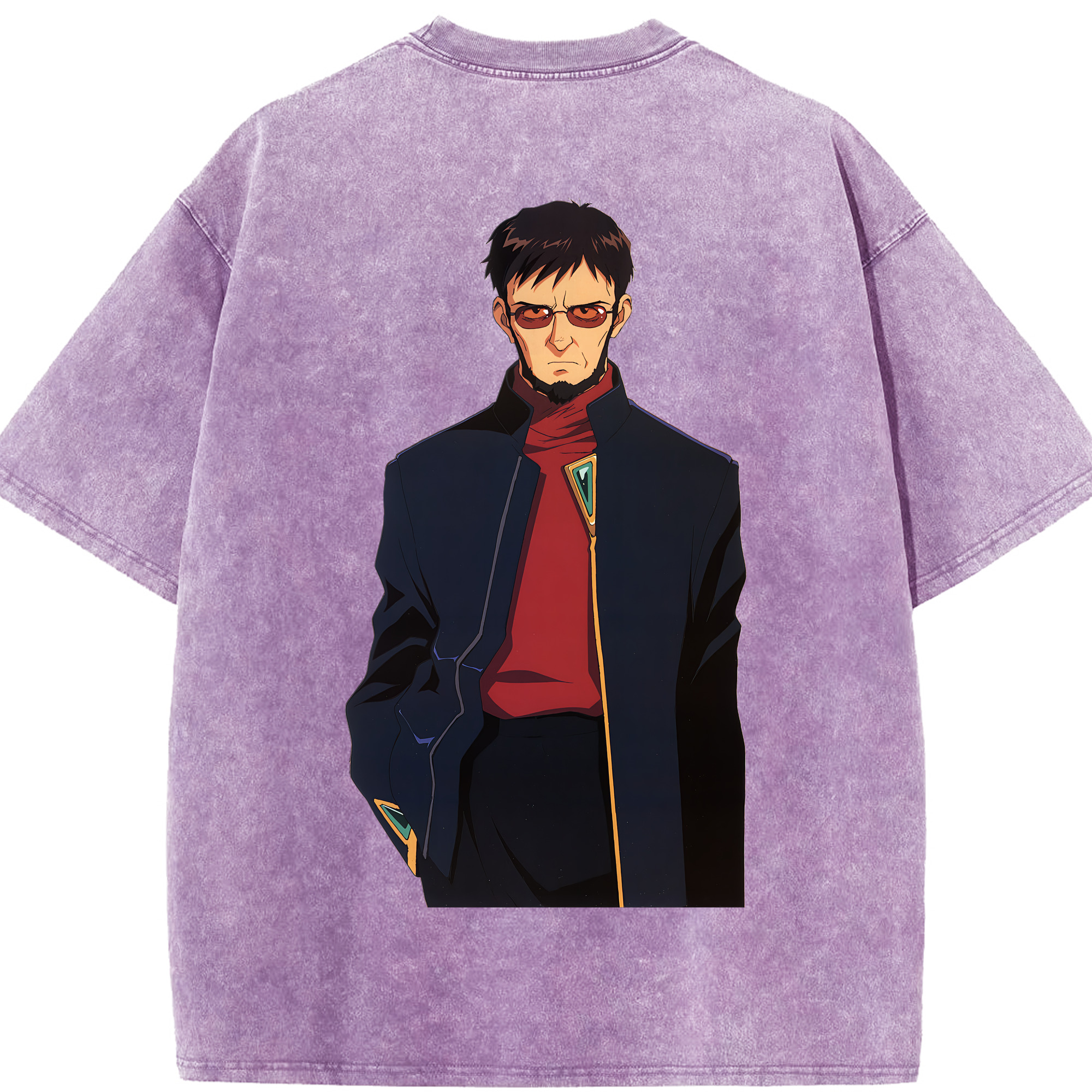 （画像用） EVA 新世紀エヴァンゲリオン 綿100% ヴィンテージ風 半袖Tシャツ（背面プリント）