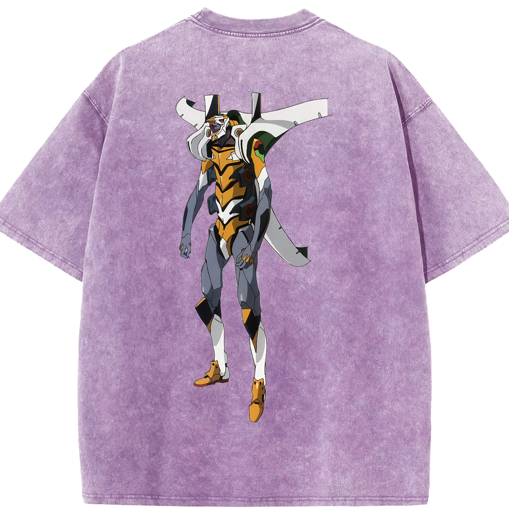 （画像用） EVA 新世紀エヴァンゲリオン 綿100% ヴィンテージ風 半袖Tシャツ（背面プリント）