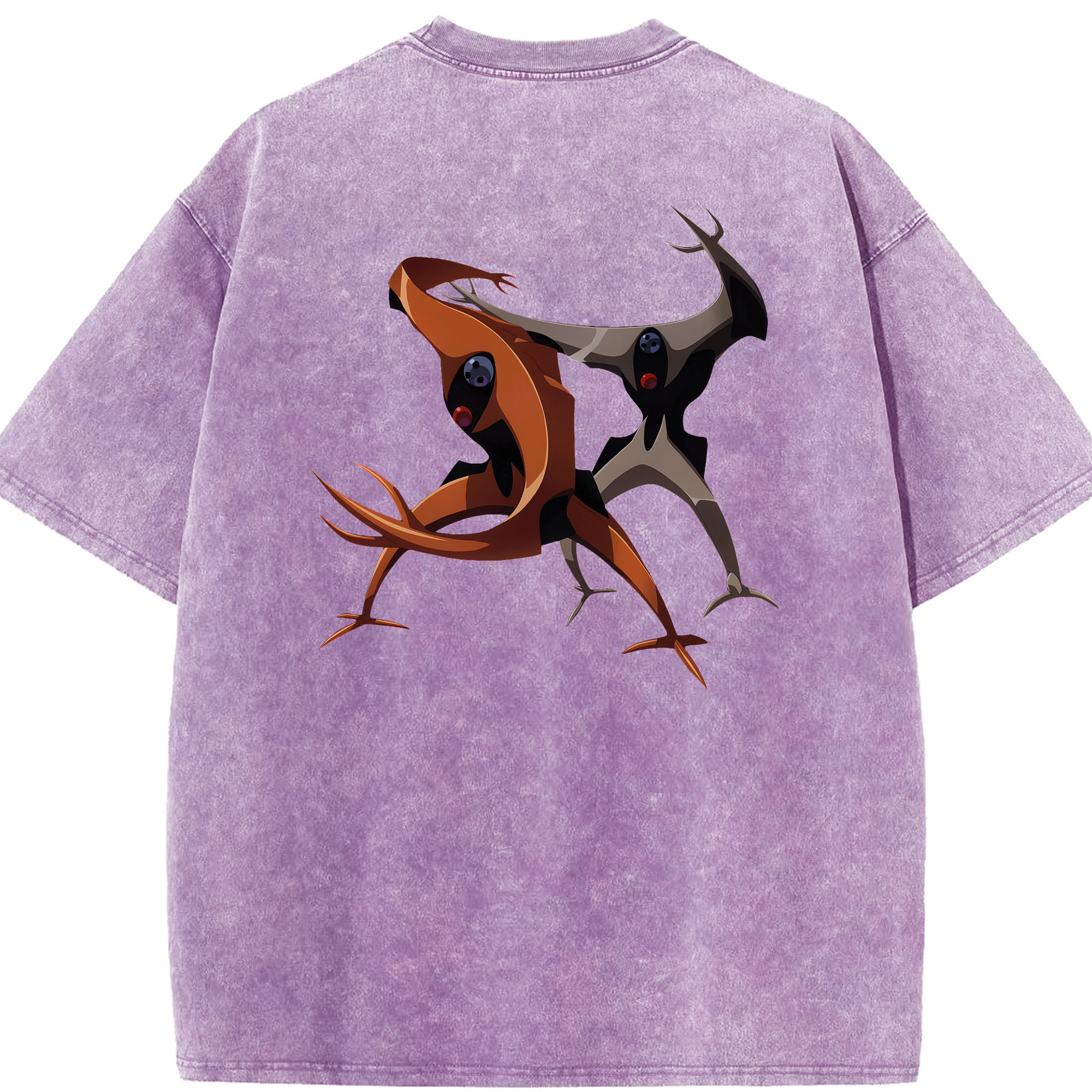 （画像用） EVA 新世紀エヴァンゲリオン 綿100% ヴィンテージ風 半袖Tシャツ（背面プリント）