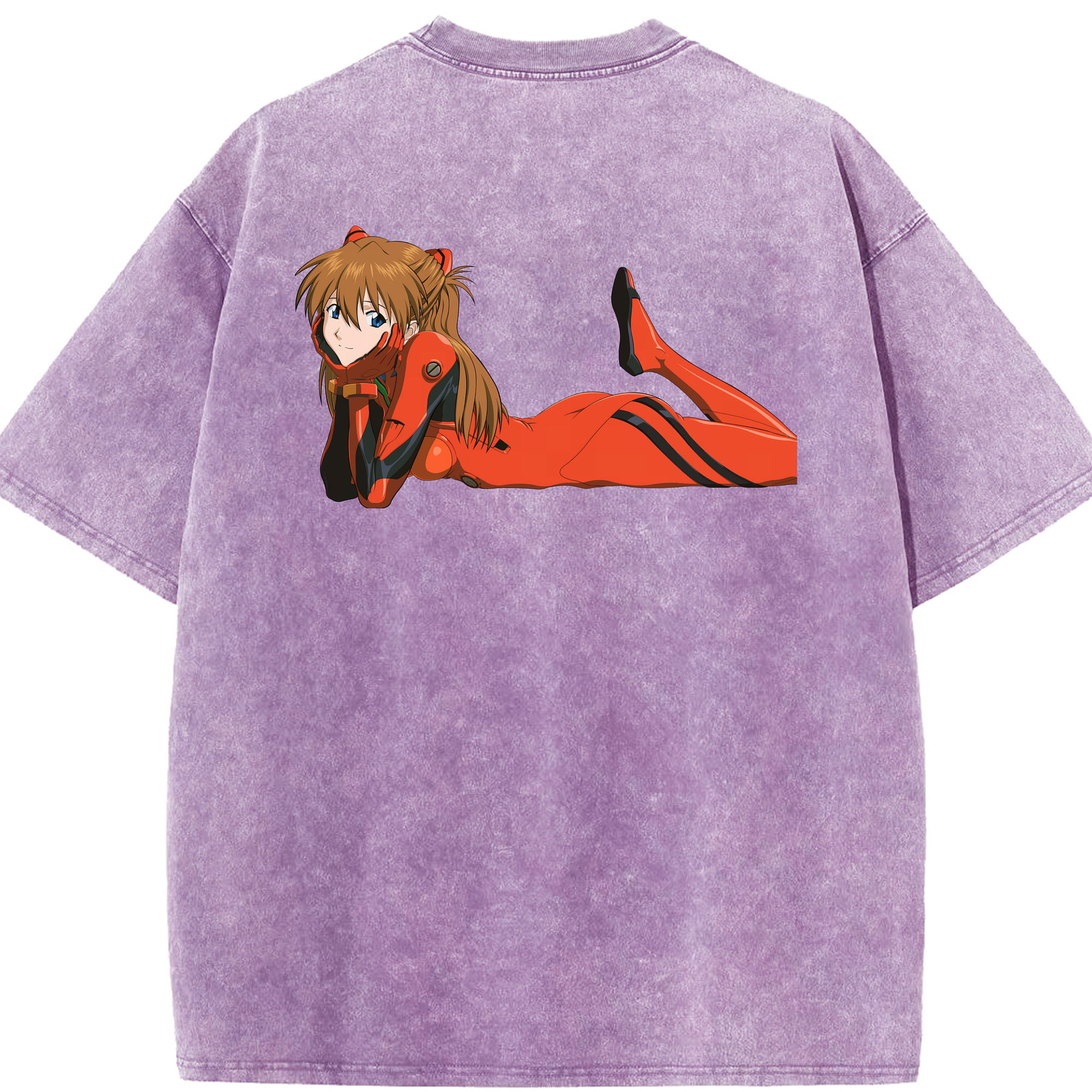 （画像用） EVA 新世紀エヴァンゲリオン 綿100% ヴィンテージ風 半袖Tシャツ（背面プリント）