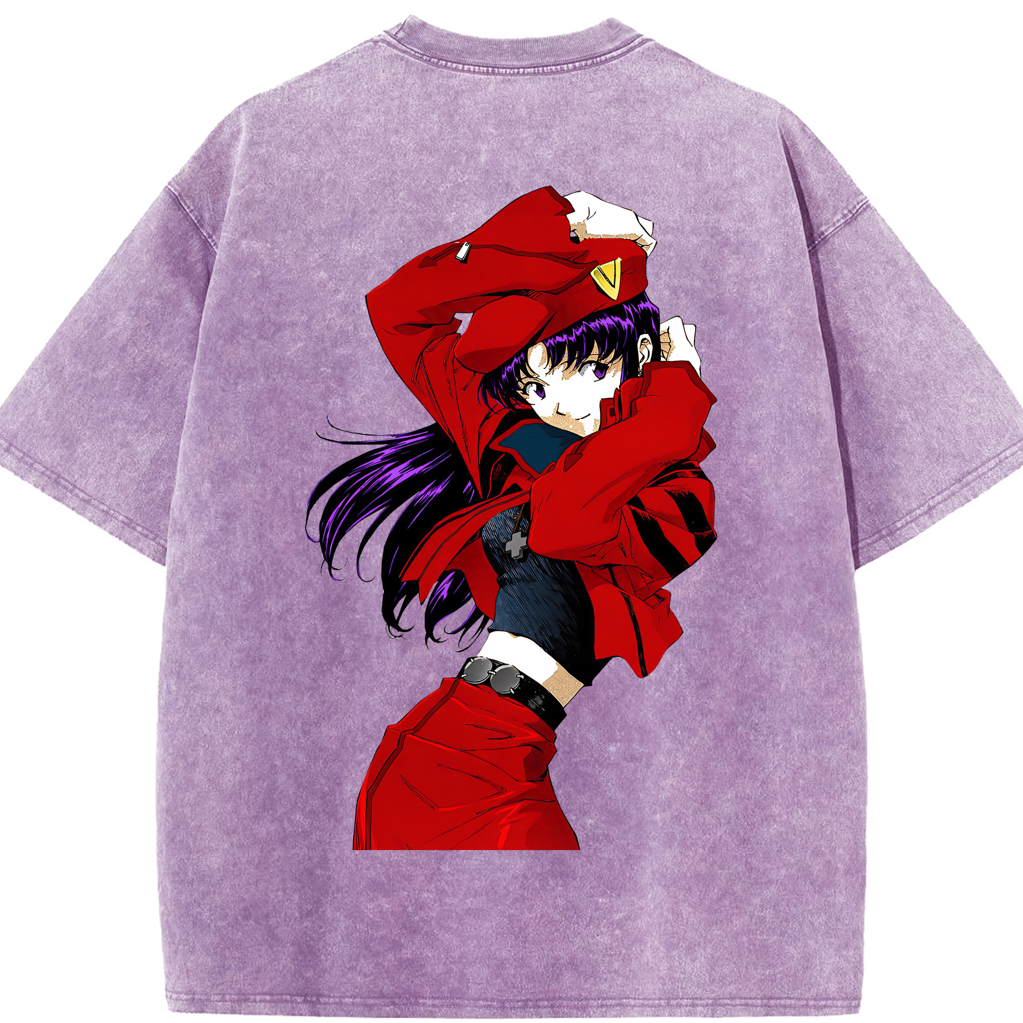 （画像用） EVA 新世紀エヴァンゲリオン 綿100% ヴィンテージ風 半袖Tシャツ（背面プリント）