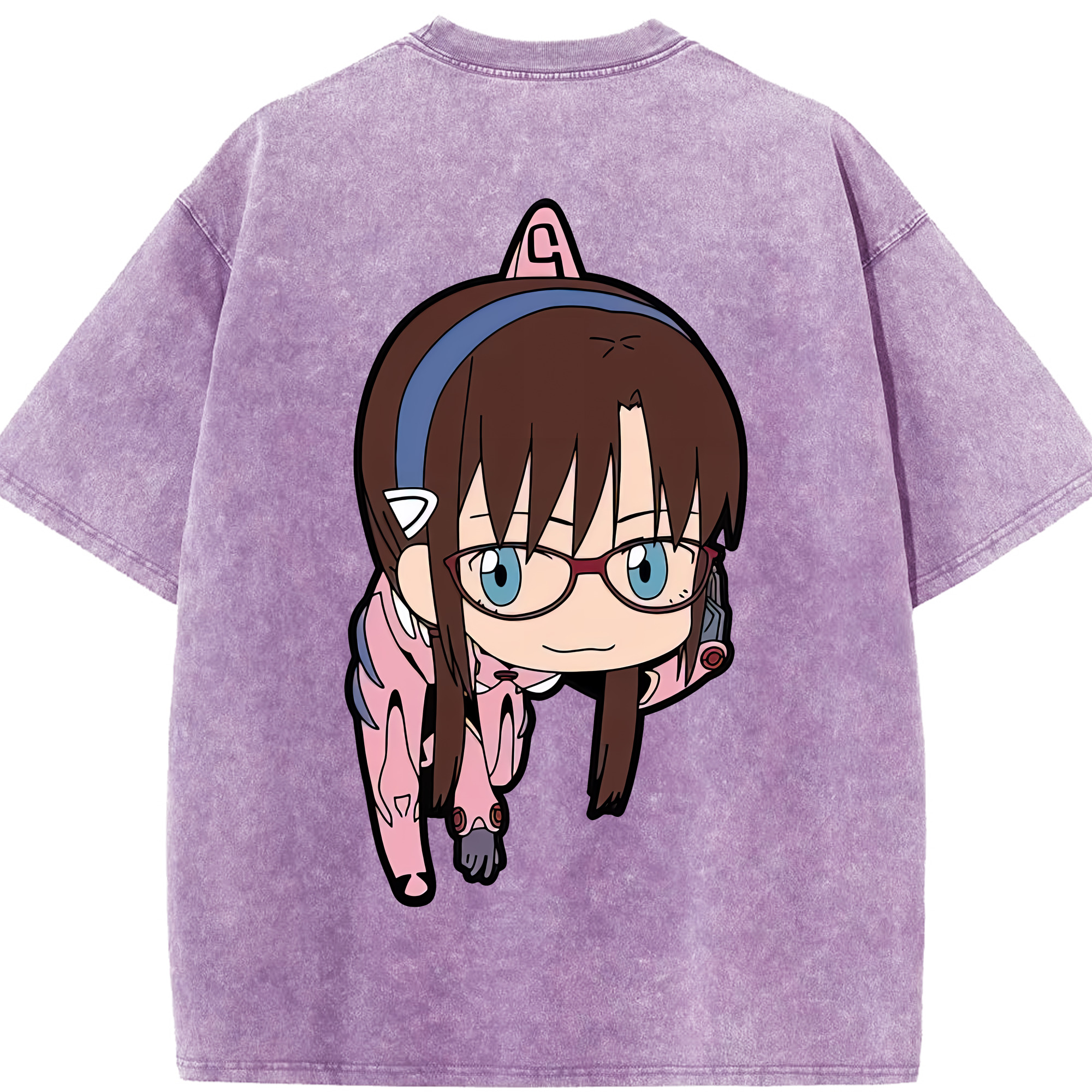 （画像用） EVA 新世紀エヴァンゲリオン 綿100% ヴィンテージ風 半袖Tシャツ（背面プリント）