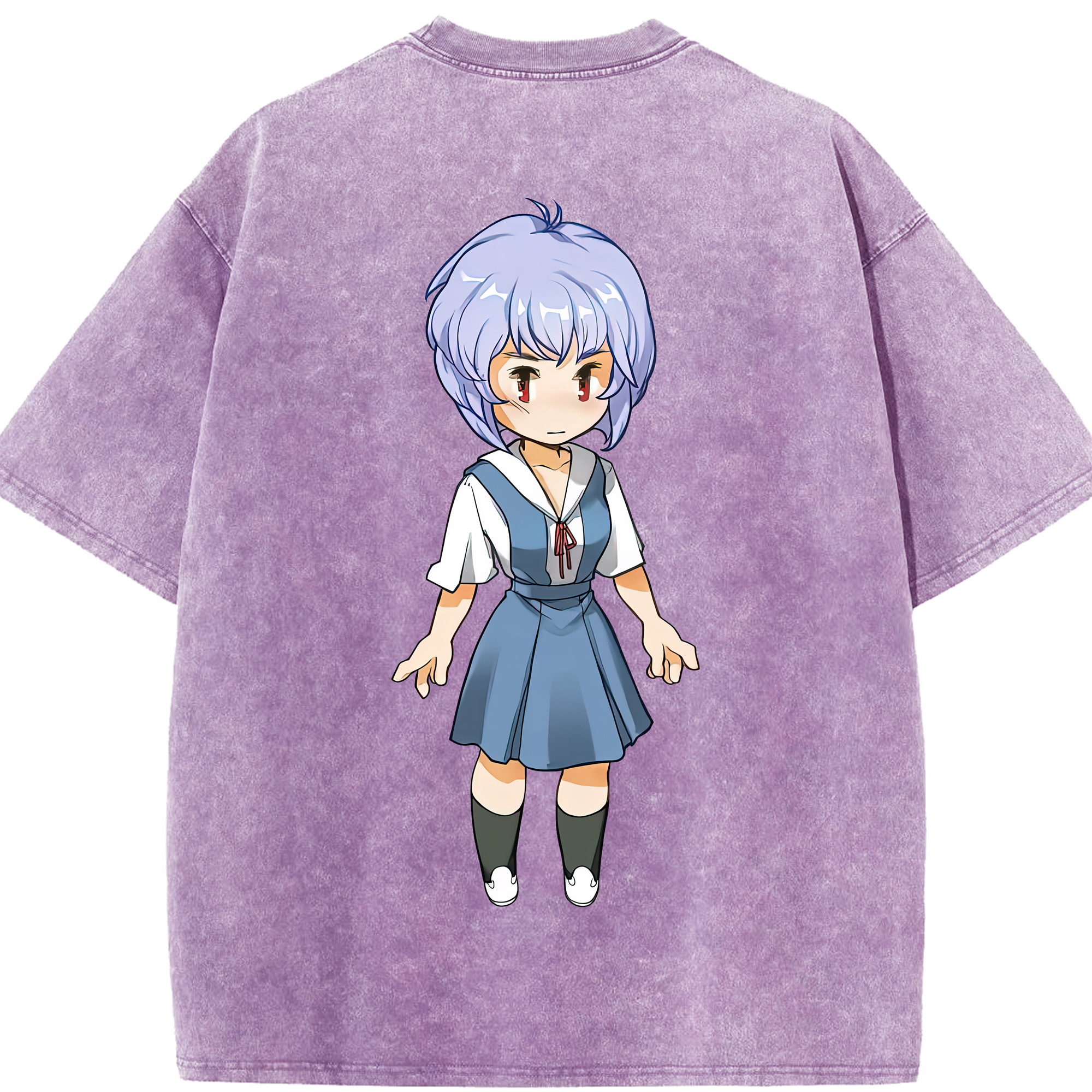 （画像用） EVA 新世紀エヴァンゲリオン 綿100% ヴィンテージ風 半袖Tシャツ（背面プリント）