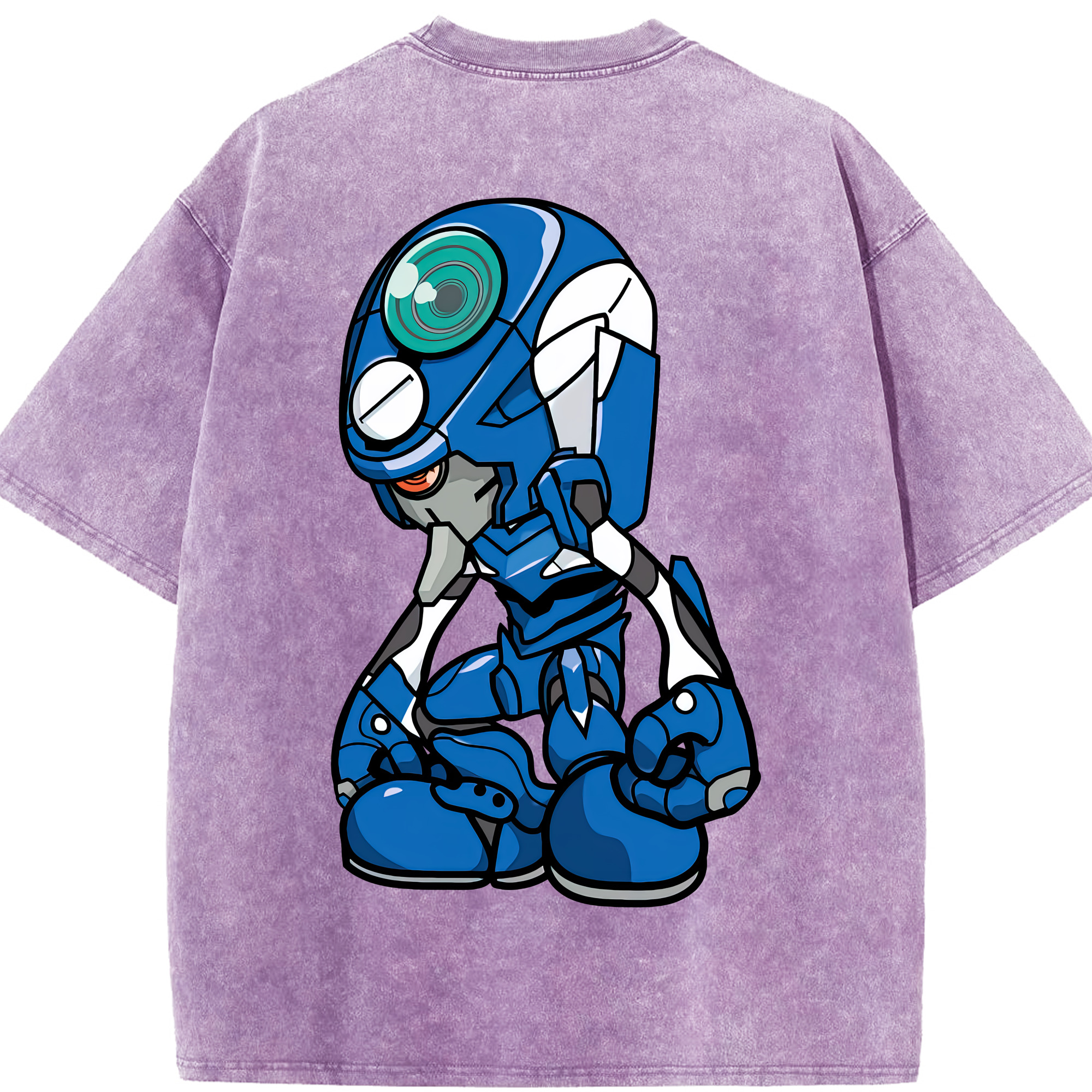 （画像用） EVA 新世紀エヴァンゲリオン 綿100% ヴィンテージ風 半袖Tシャツ（背面プリント）