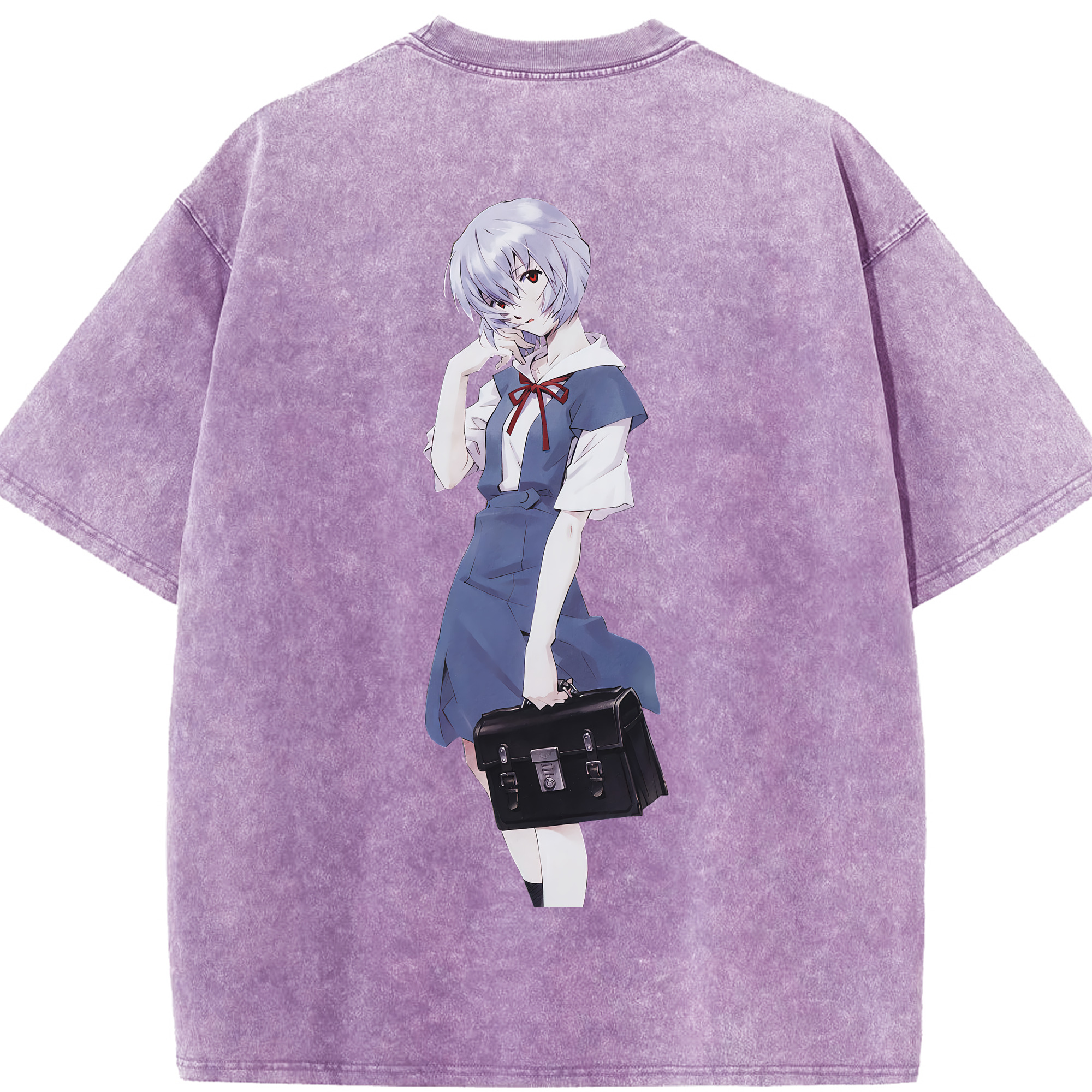 （画像用） EVA 新世紀エヴァンゲリオン 綿100% ヴィンテージ風 半袖Tシャツ（背面プリント）