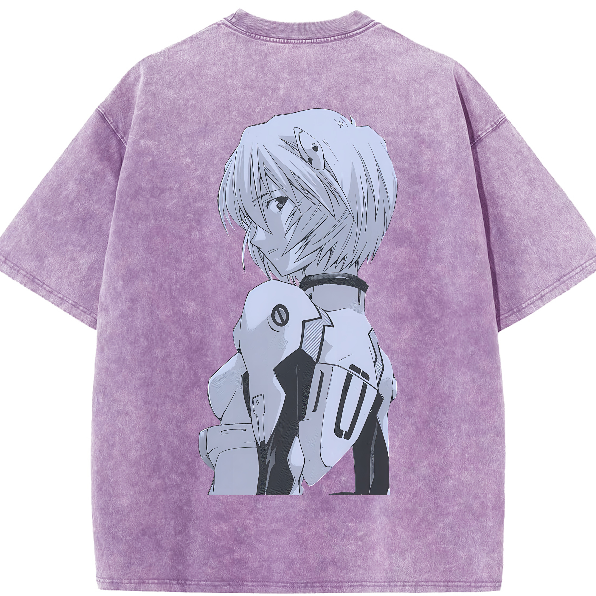 （画像用） EVA 新世紀エヴァンゲリオン 綿100% ヴィンテージ風 半袖Tシャツ（背面プリント）