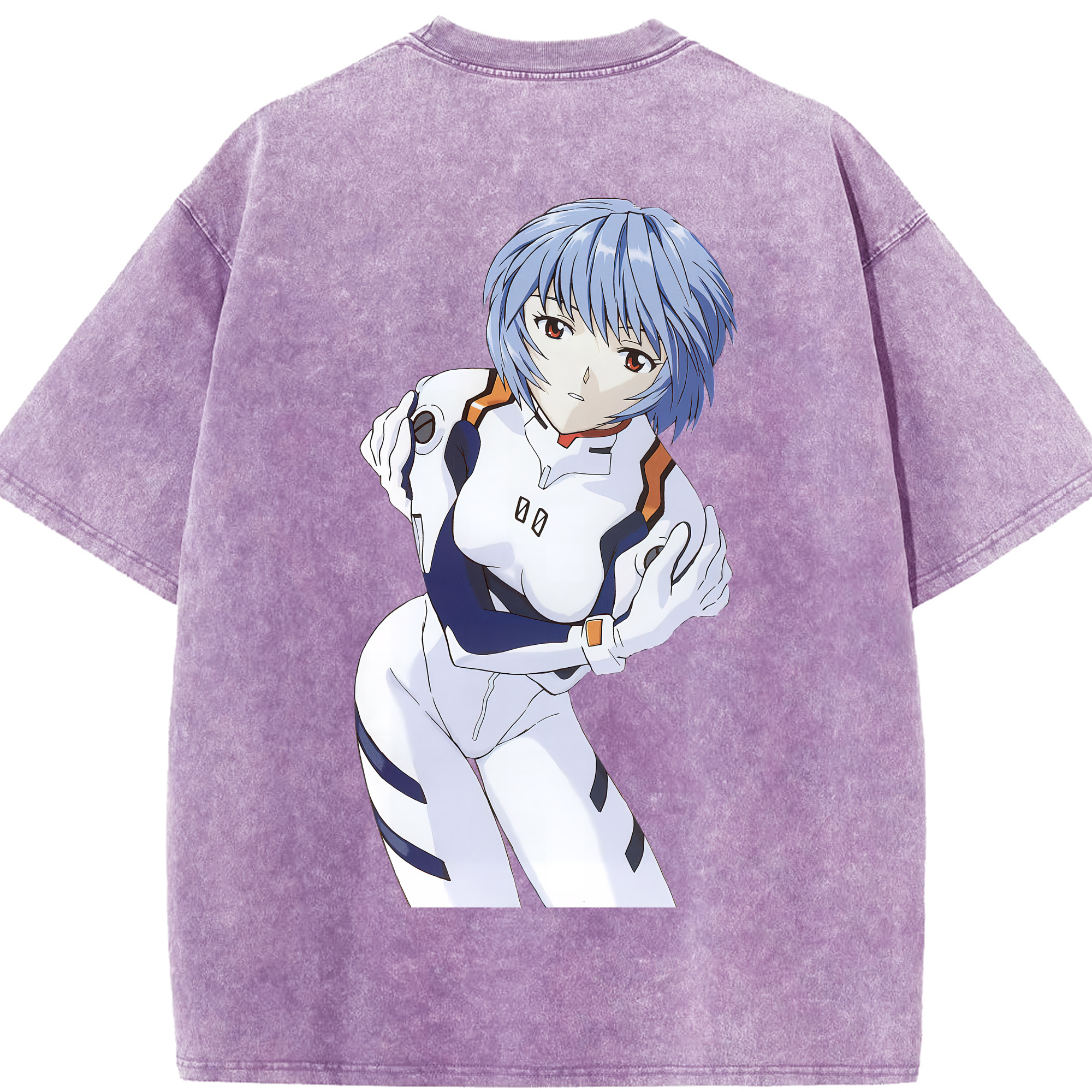 （画像用） EVA 新世紀エヴァンゲリオン 綿100% ヴィンテージ風 半袖Tシャツ（背面プリント）