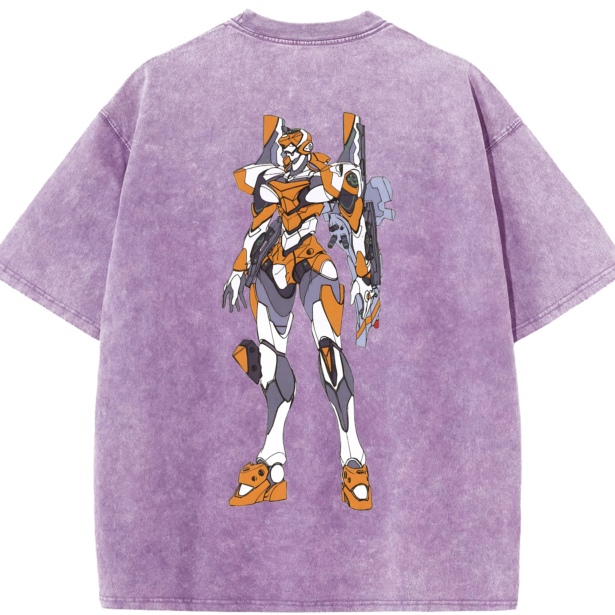 （画像用） EVA 新世紀エヴァンゲリオン 綿100% ヴィンテージ風 半袖Tシャツ（背面プリント）