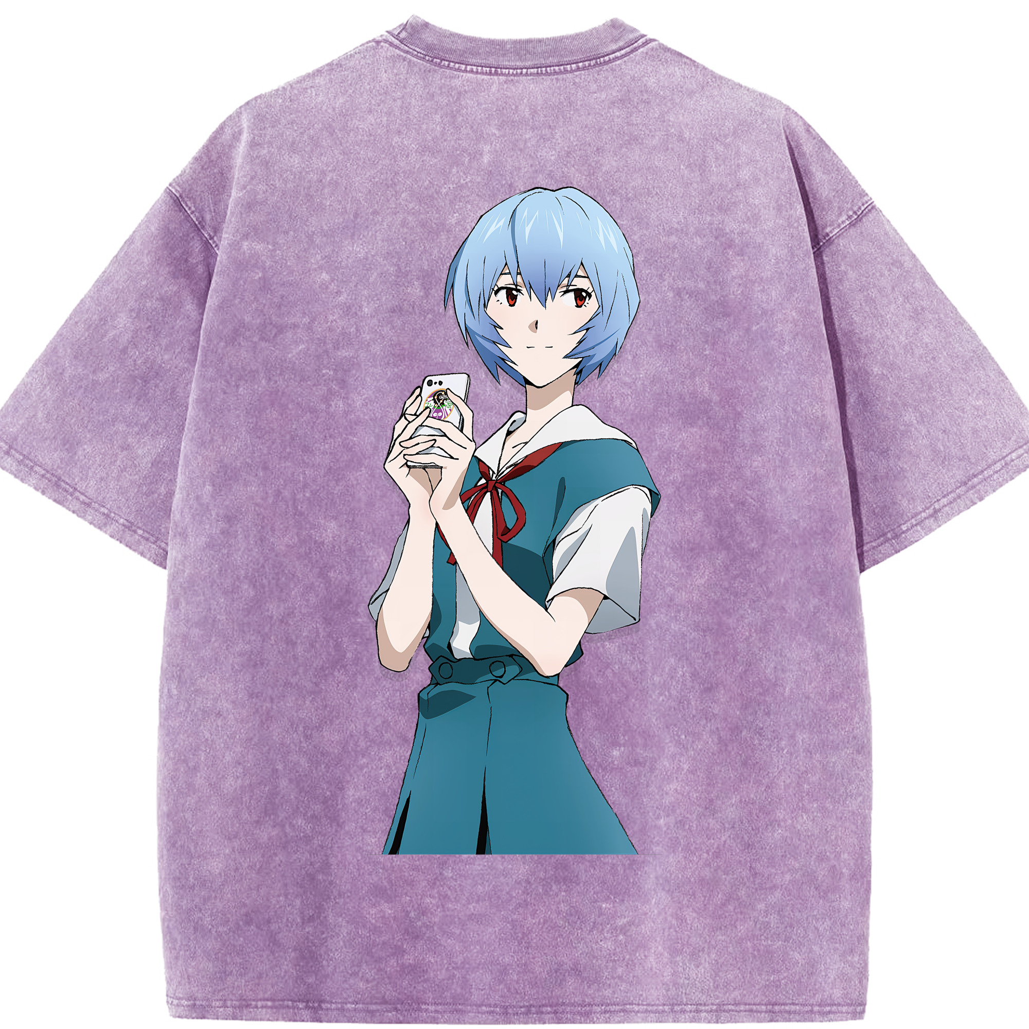 （画像用） EVA 新世紀エヴァンゲリオン 綿100% ヴィンテージ風 半袖Tシャツ（背面プリント）