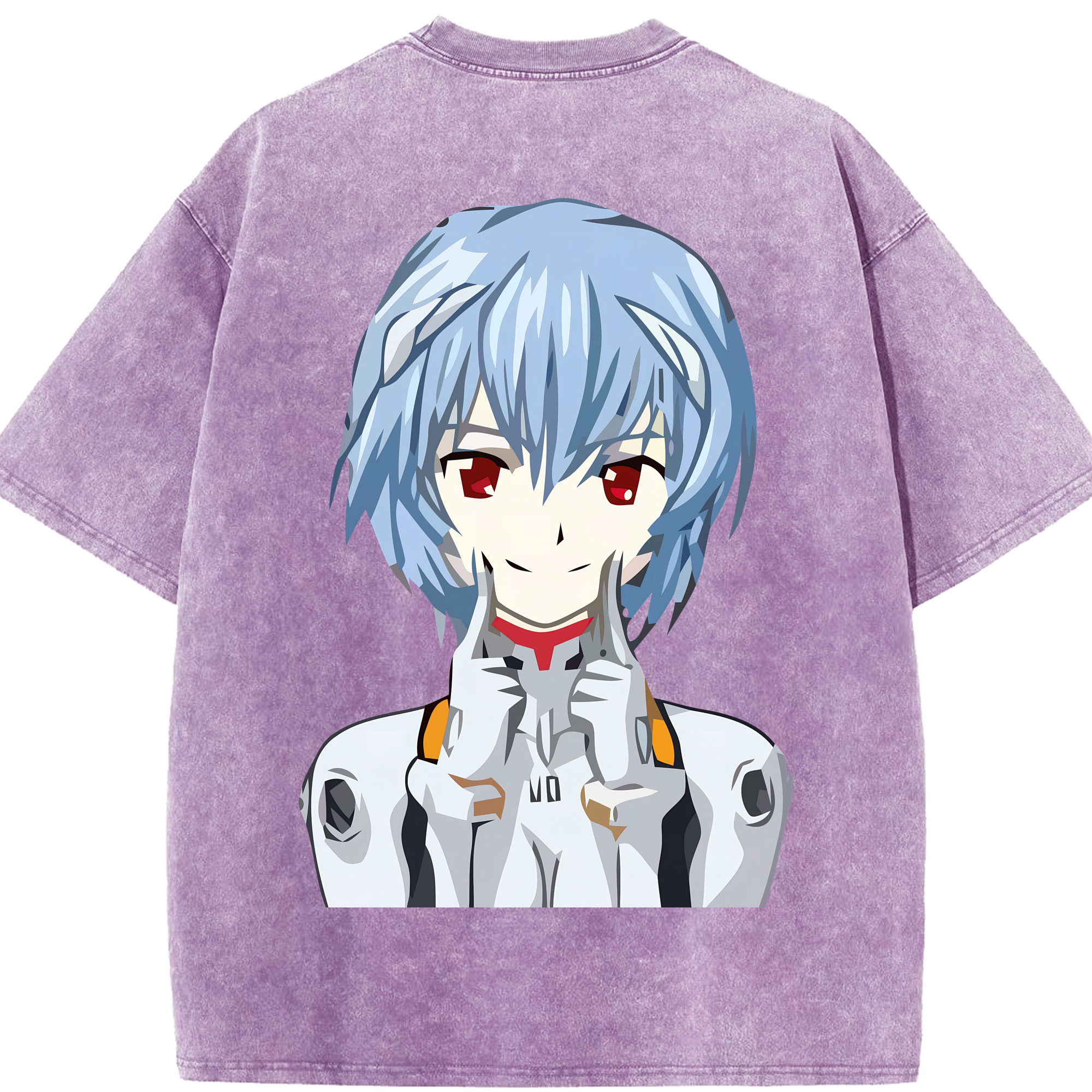 （画像用） EVA 新世紀エヴァンゲリオン 綿100% ヴィンテージ風 半袖Tシャツ（背面プリント）