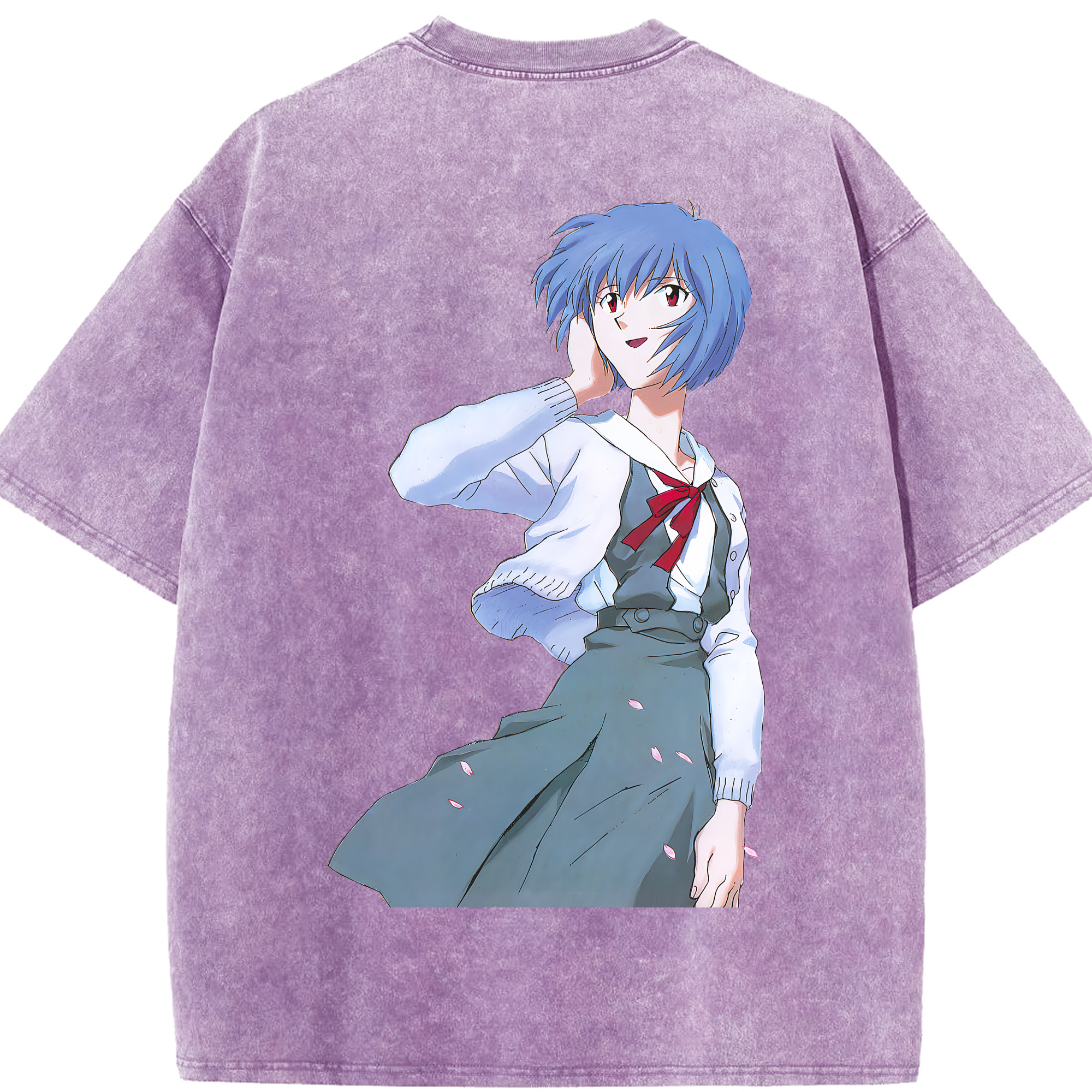 （画像用） EVA 新世紀エヴァンゲリオン 綿100% ヴィンテージ風 半袖Tシャツ（背面プリント）