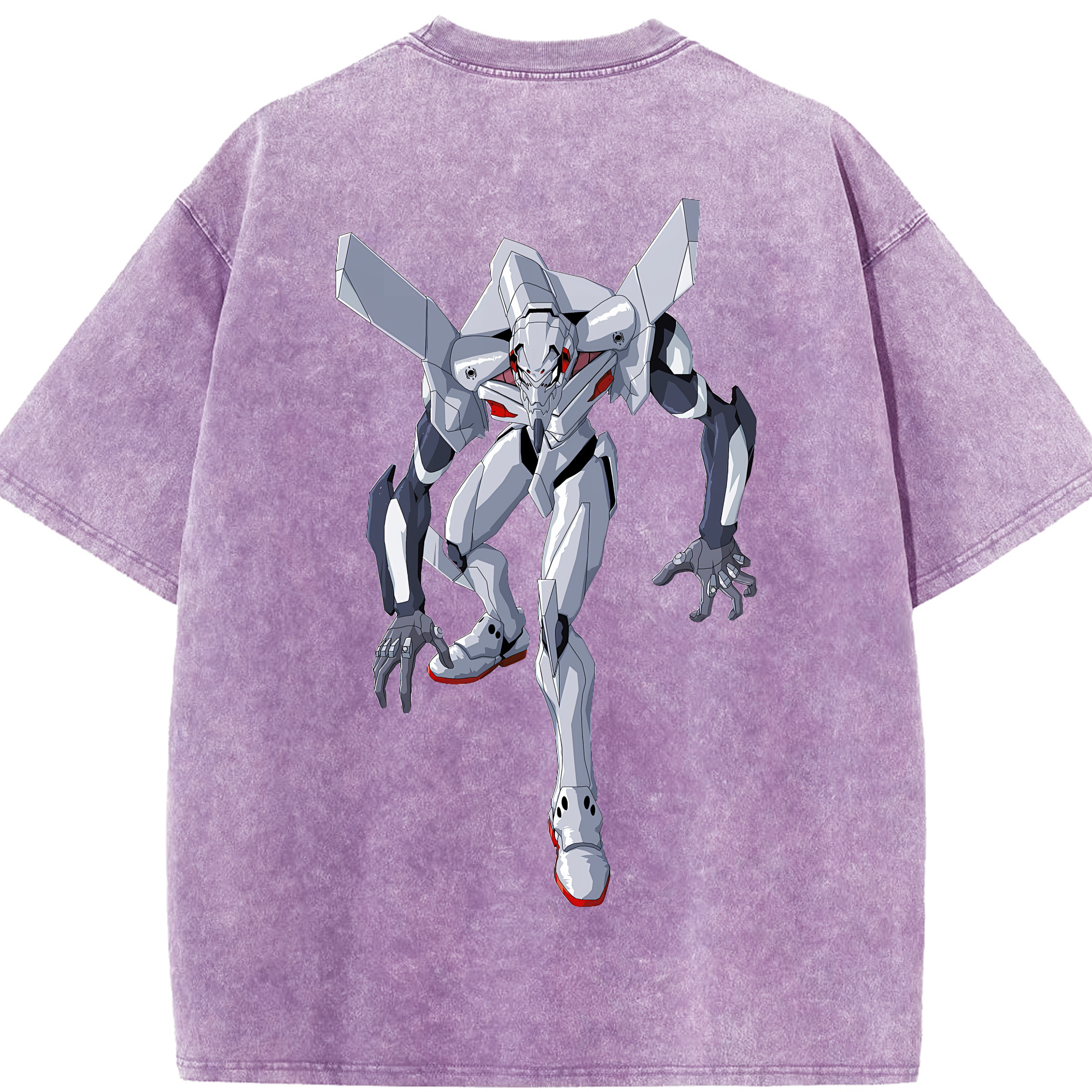 （画像用） EVA 新世紀エヴァンゲリオン 綿100% ヴィンテージ風 半袖Tシャツ（背面プリント）