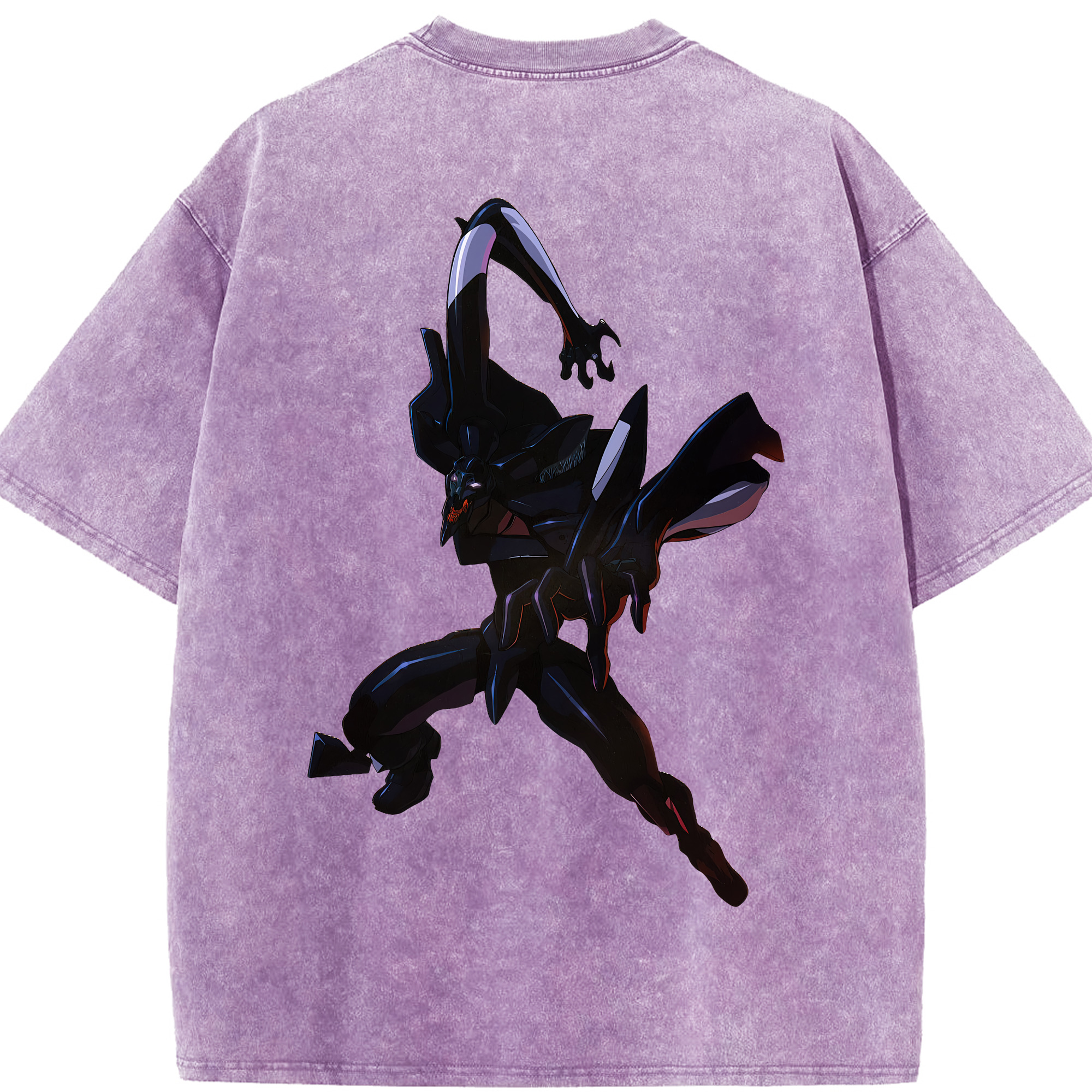 （画像用） EVA 新世紀エヴァンゲリオン 綿100% ヴィンテージ風 半袖Tシャツ（背面プリント）