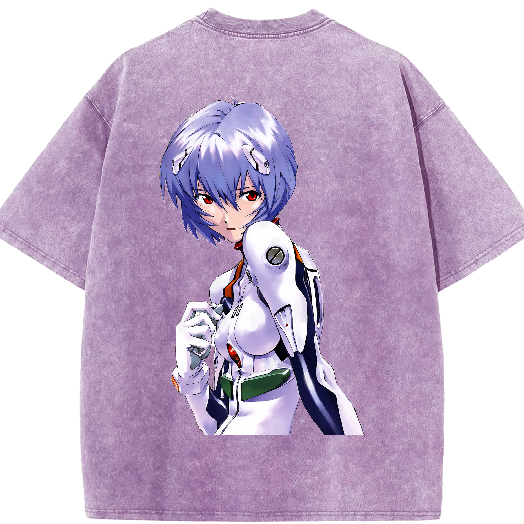 （画像用） EVA 新世紀エヴァンゲリオン 綿100% ヴィンテージ風 半袖Tシャツ（背面プリント）