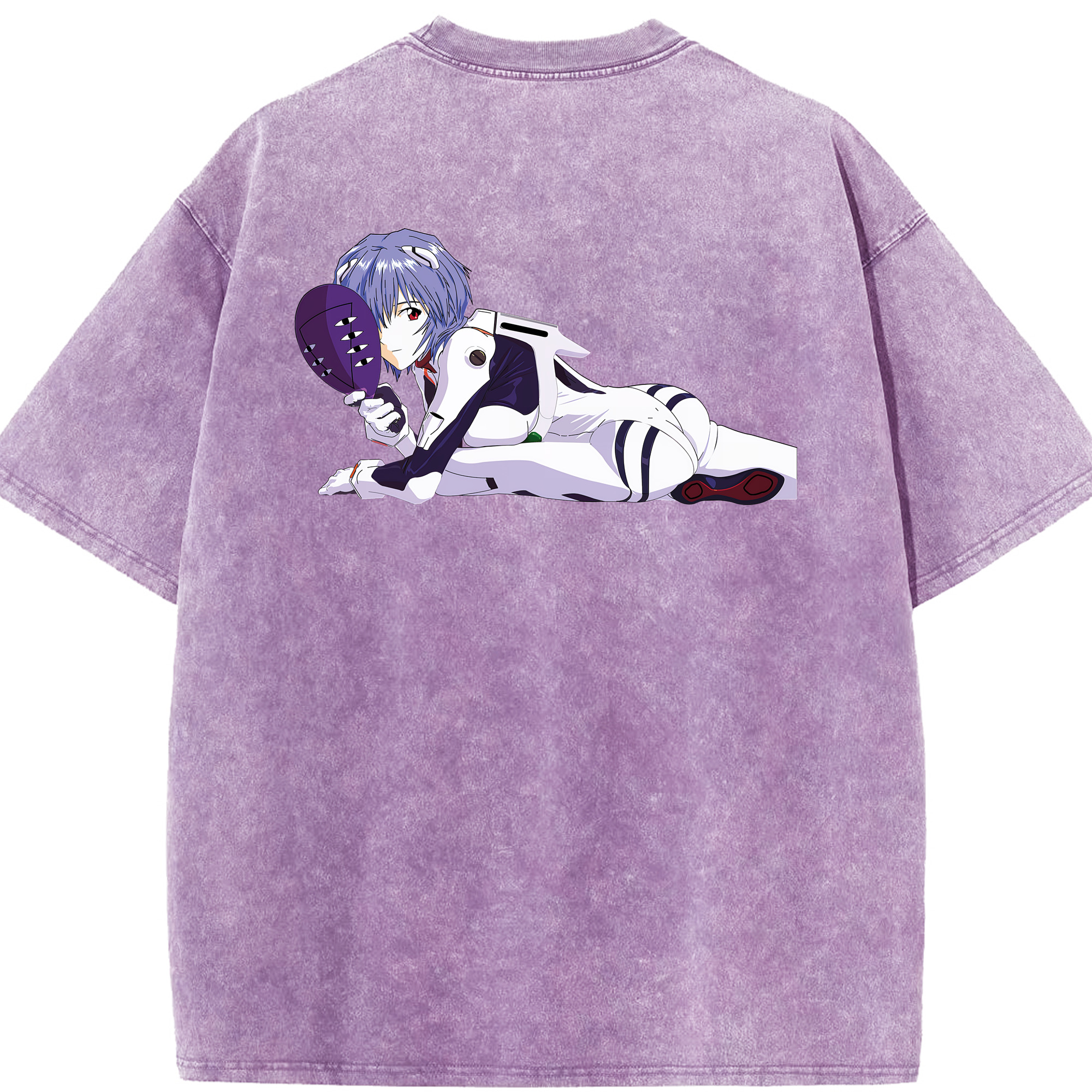 （画像用） EVA 新世紀エヴァンゲリオン 綿100% ヴィンテージ風 半袖Tシャツ（背面プリント）