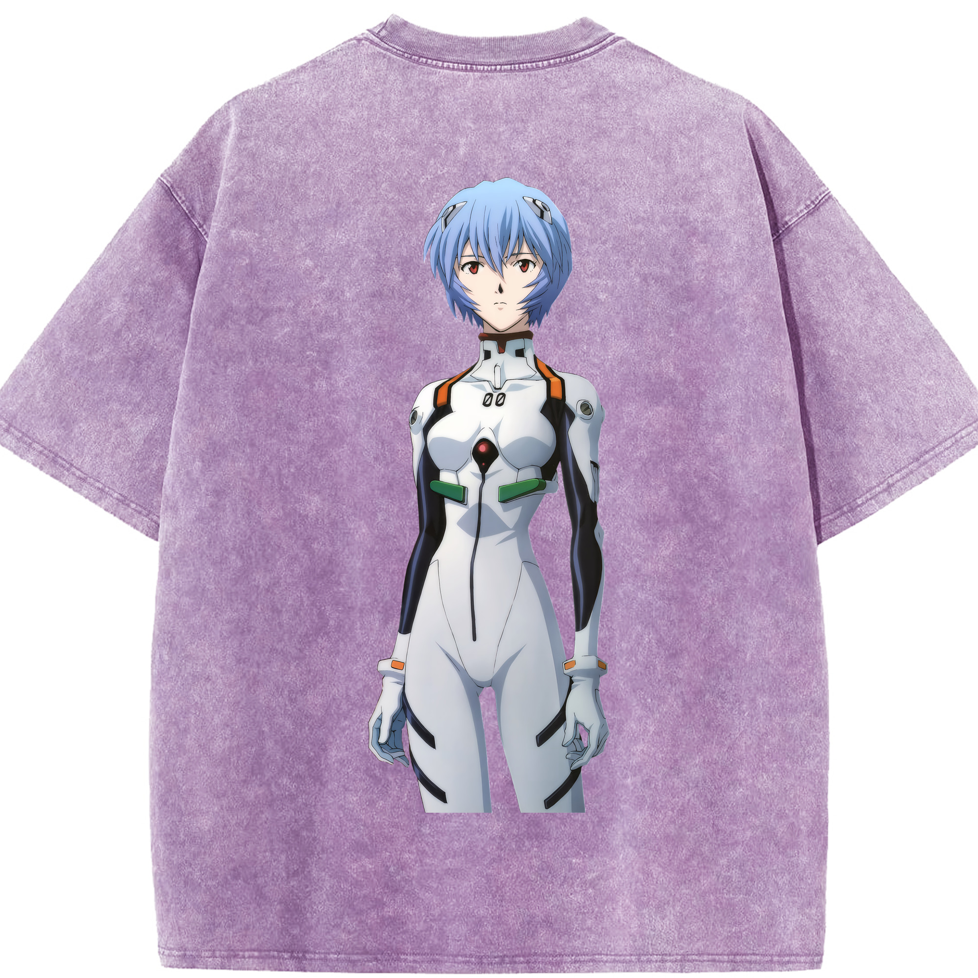 （画像用） EVA 新世紀エヴァンゲリオン 綿100% ヴィンテージ風 半袖Tシャツ（背面プリント）