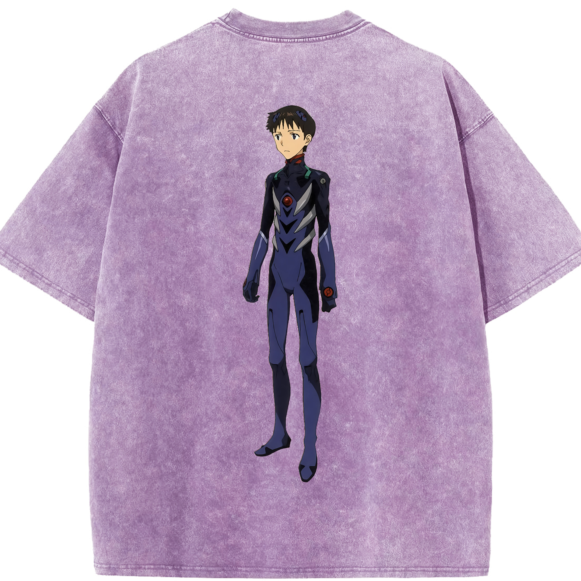 （画像用） EVA 新世紀エヴァンゲリオン 綿100% ヴィンテージ風 半袖Tシャツ（背面プリント）