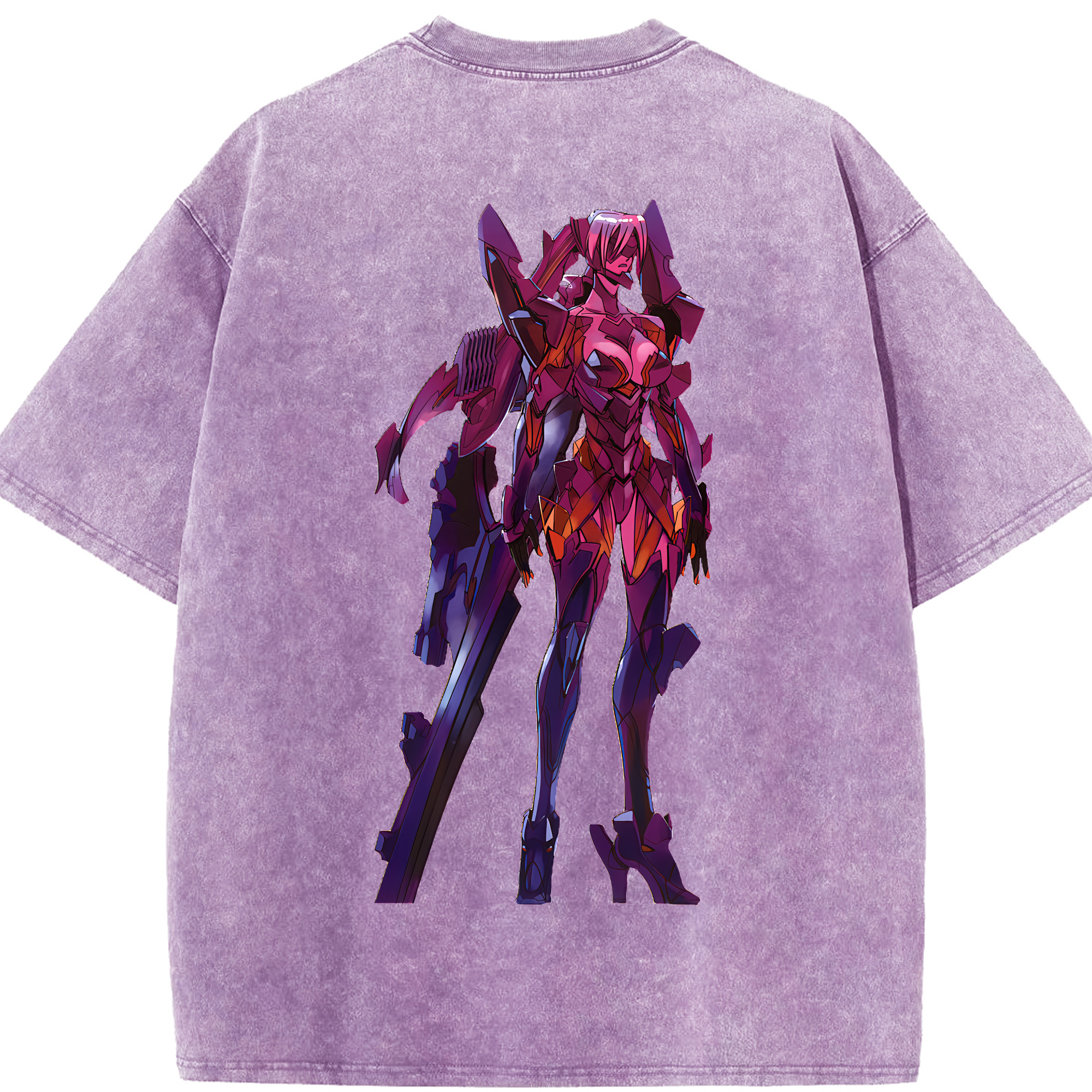 （画像用） EVA 新世紀エヴァンゲリオン 綿100% ヴィンテージ風 半袖Tシャツ（背面プリント）