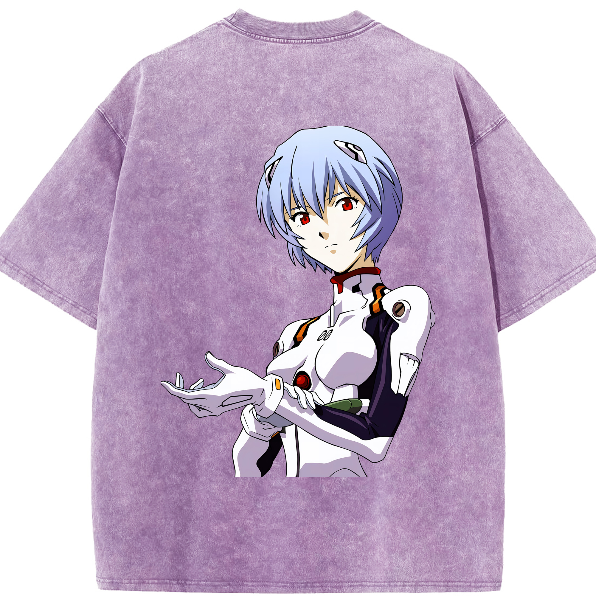 （画像用） EVA 新世紀エヴァンゲリオン 綿100% ヴィンテージ風 半袖Tシャツ（背面プリント）