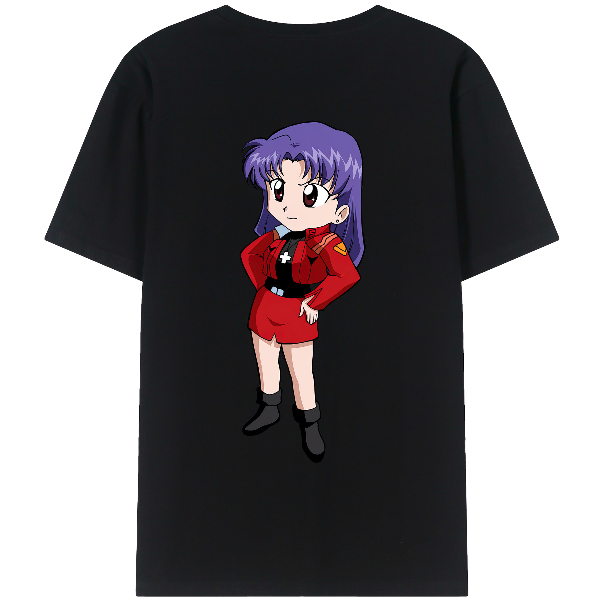 （画像用） EVA 新世紀エヴァンゲリオン 綿100％ メンズ半袖Tシャツ（バックプリント） 通気性
