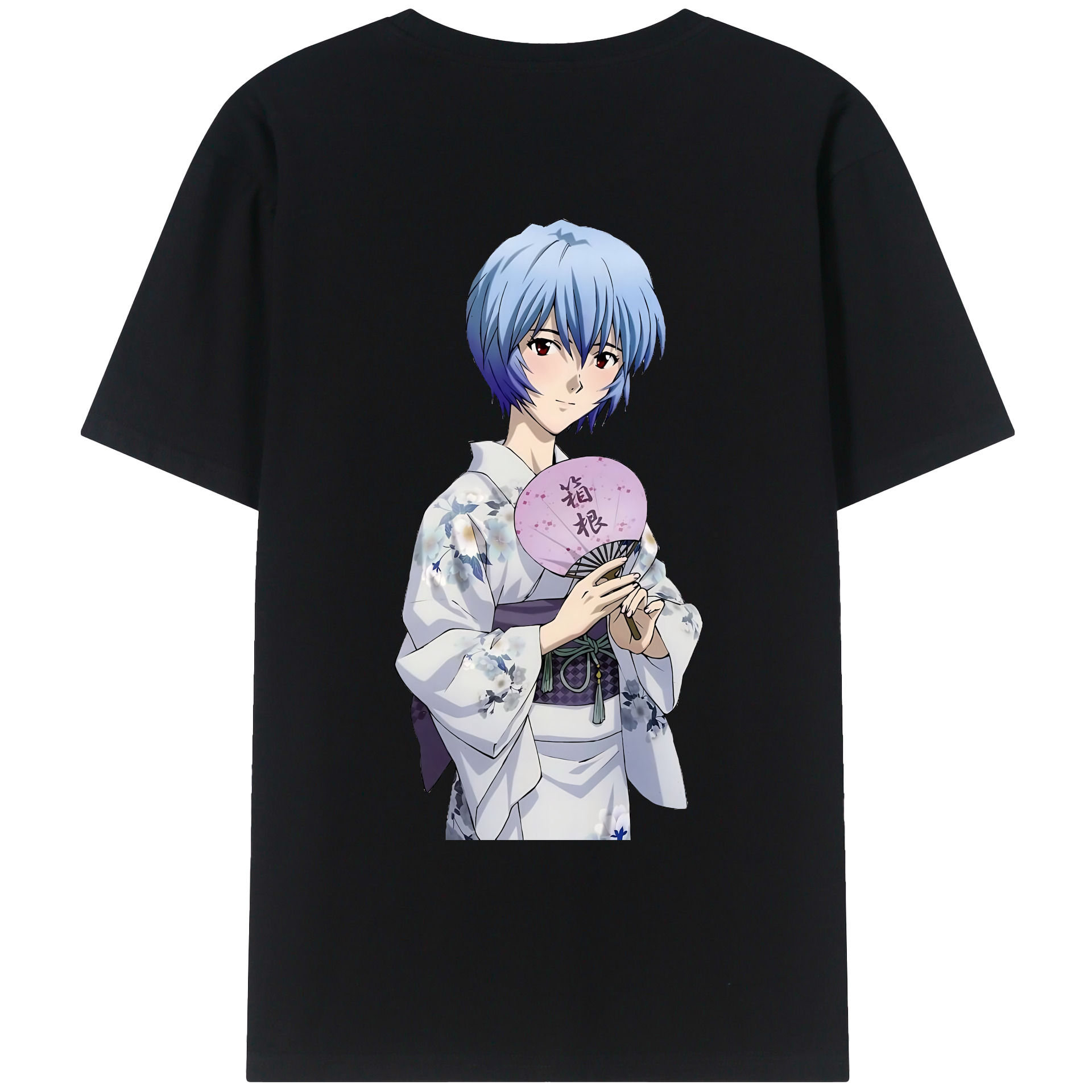 （画像用） EVA 新世紀エヴァンゲリオン 綿100％ メンズ半袖Tシャツ（バックプリント） 通気性
