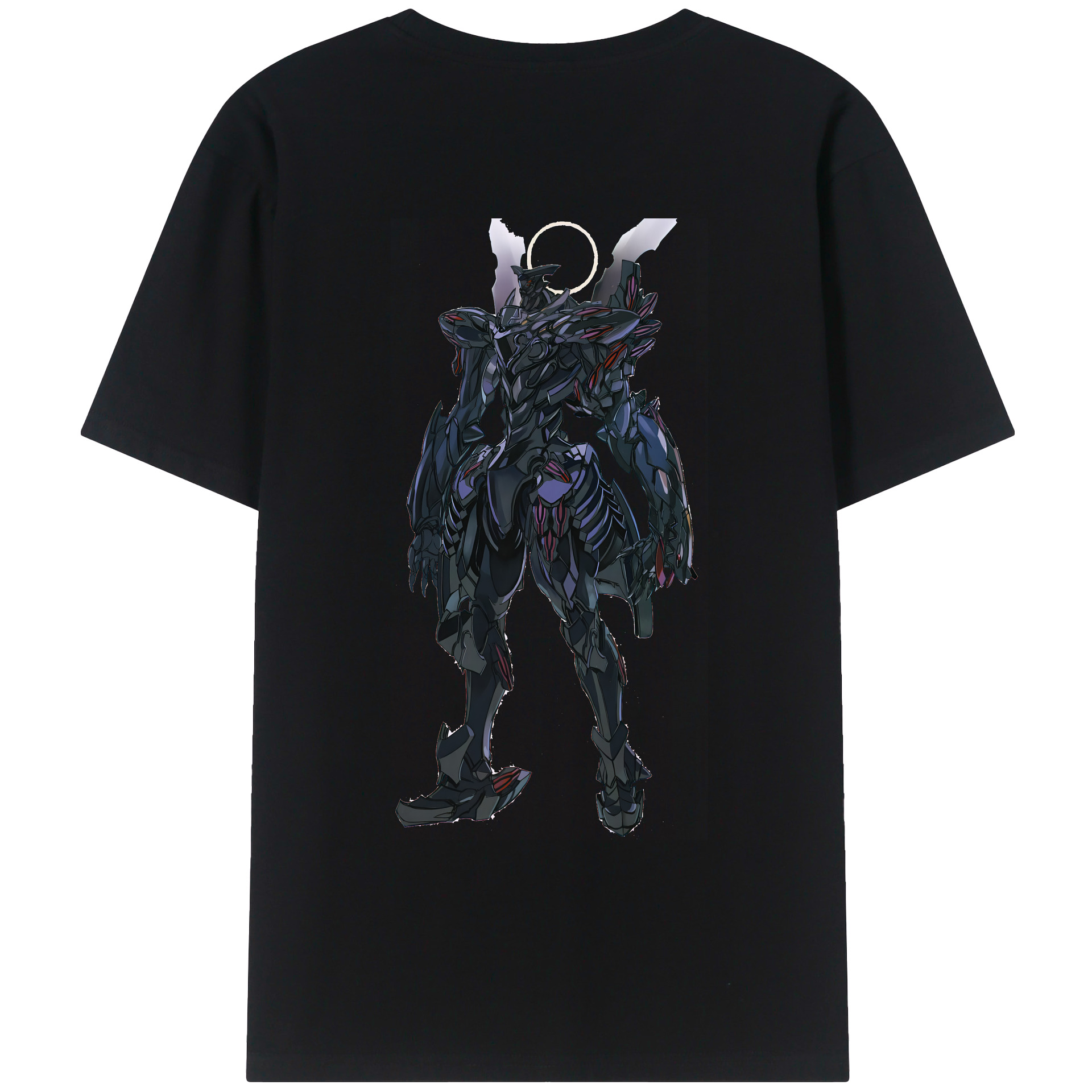 （画像用） EVA 新世紀エヴァンゲリオン 綿100％ メンズ半袖Tシャツ（バックプリント） 通気性