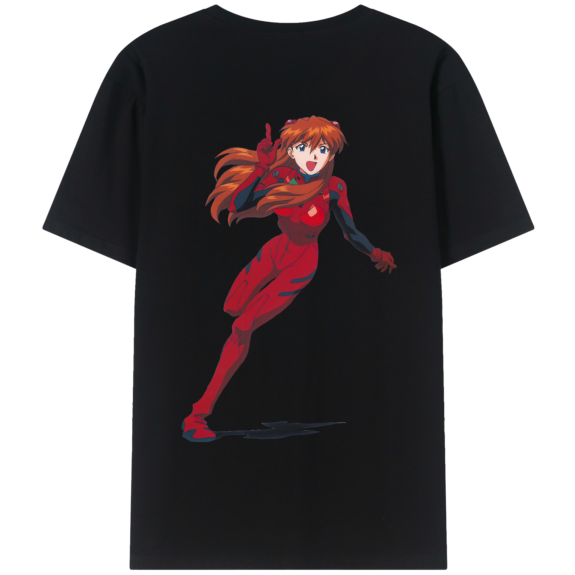 （画像用） EVA 新世紀エヴァンゲリオン 綿100％ メンズ半袖Tシャツ（バックプリント） 通気性
