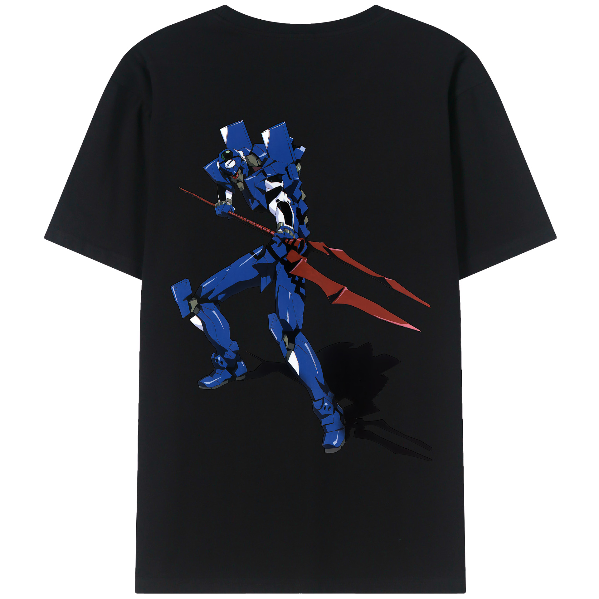 （画像用） EVA 新世紀エヴァンゲリオン 綿100％ メンズ半袖Tシャツ（バックプリント） 通気性