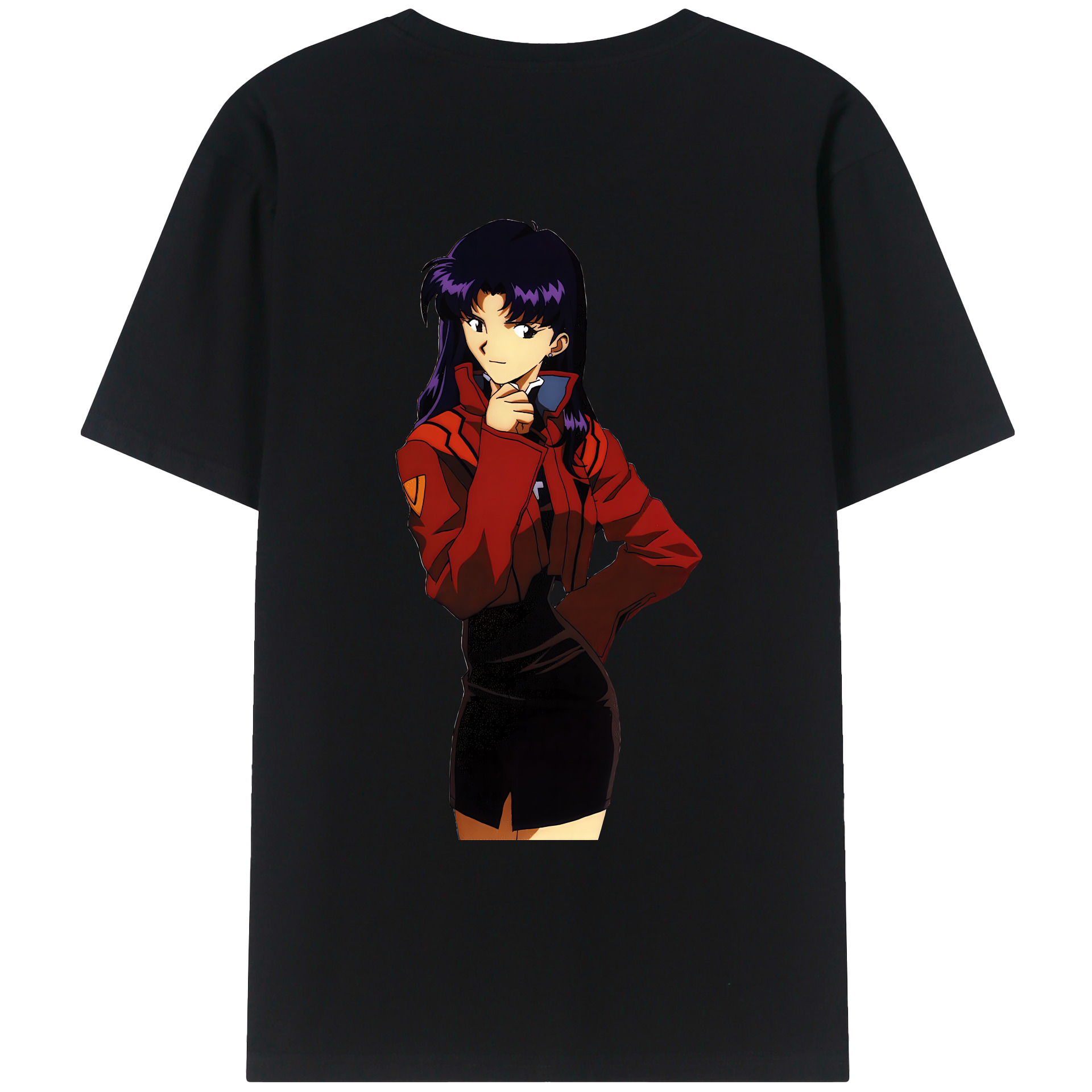 （画像用） EVA 新世紀エヴァンゲリオン 綿100％ メンズ半袖Tシャツ（バックプリント） 通気性