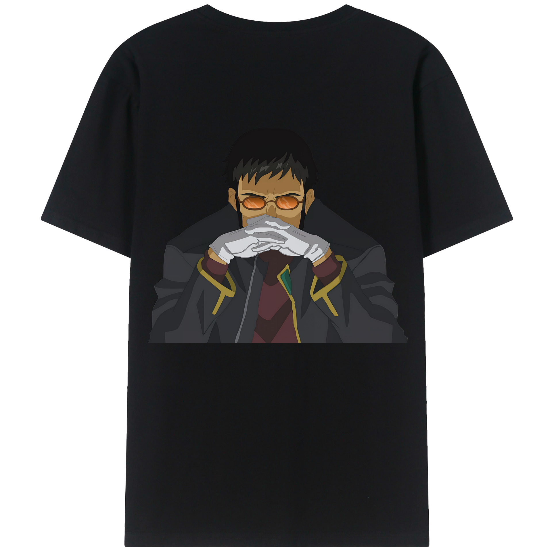 （画像用） EVA 新世紀エヴァンゲリオン 綿100％ メンズ半袖Tシャツ（バックプリント） 通気性
