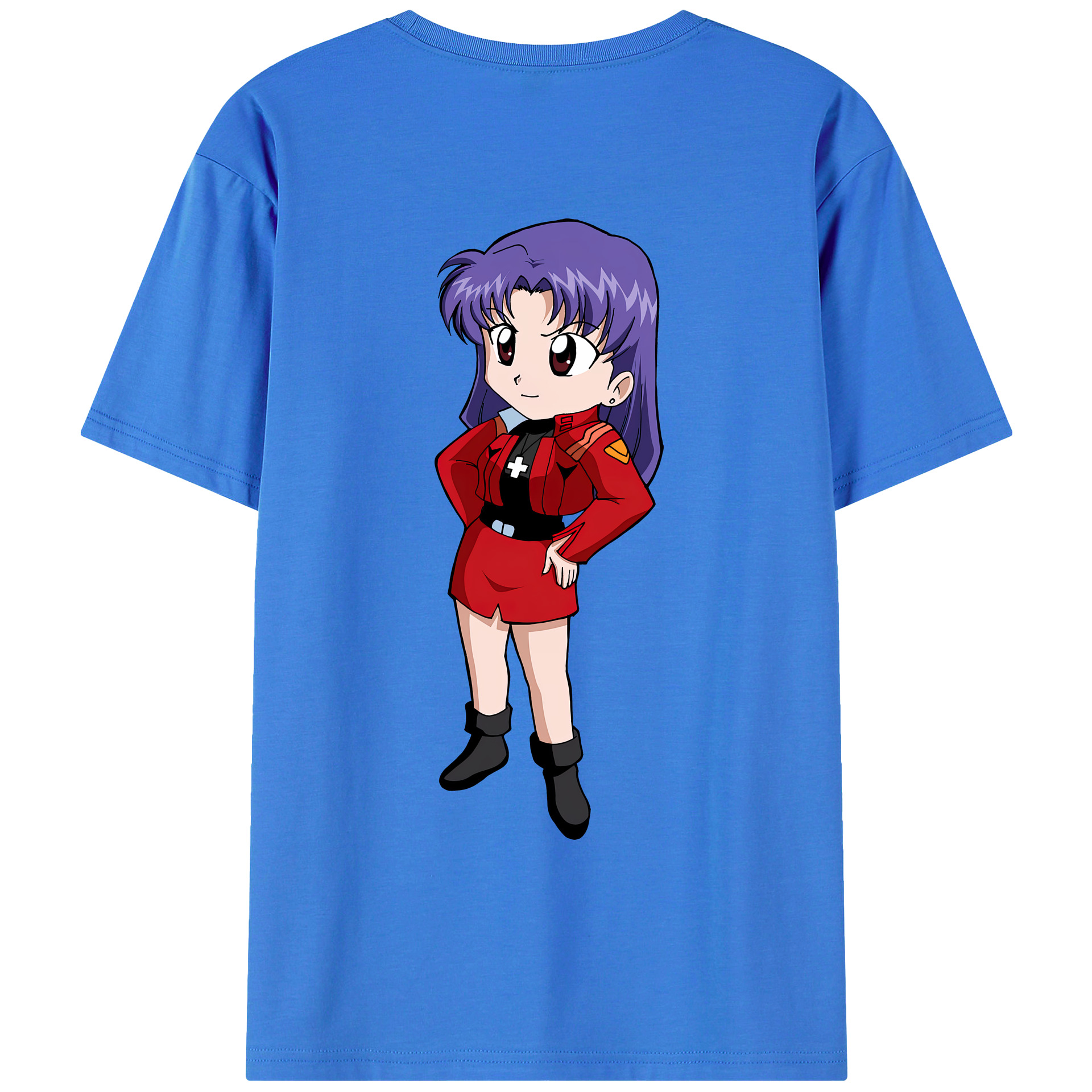 （画像用） EVA 新世紀エヴァンゲリオン 綿100％ メンズ半袖Tシャツ（バックプリント） 通気性