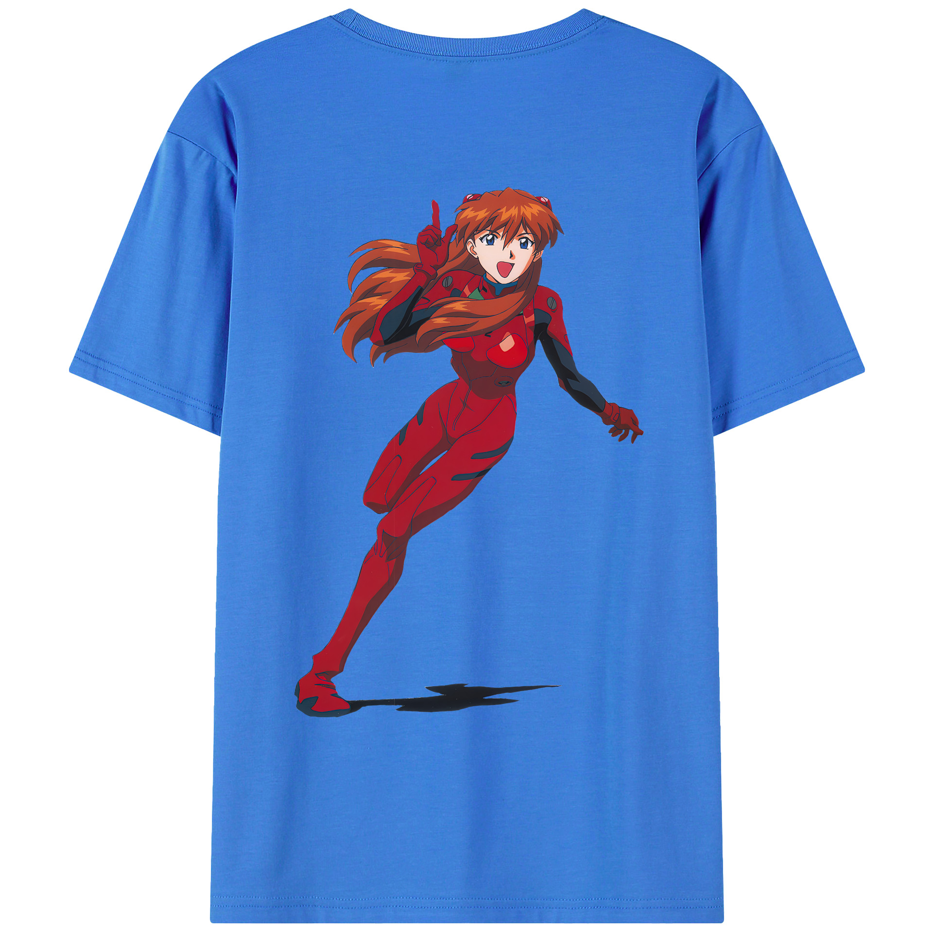（画像用） EVA 新世紀エヴァンゲリオン 綿100％ メンズ半袖Tシャツ（バックプリント） 通気性