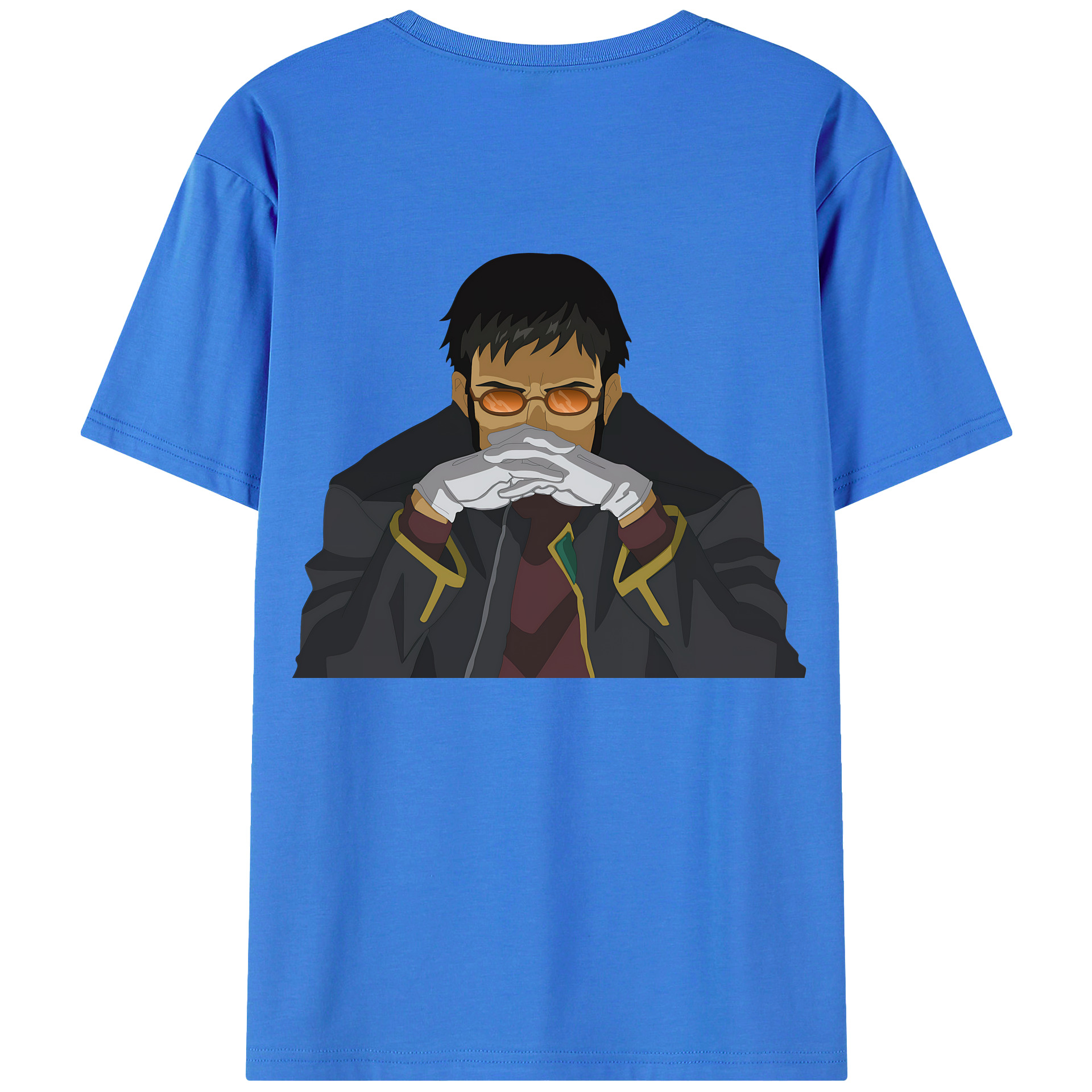 （画像用） EVA 新世紀エヴァンゲリオン 綿100％ メンズ半袖Tシャツ（バックプリント） 通気性